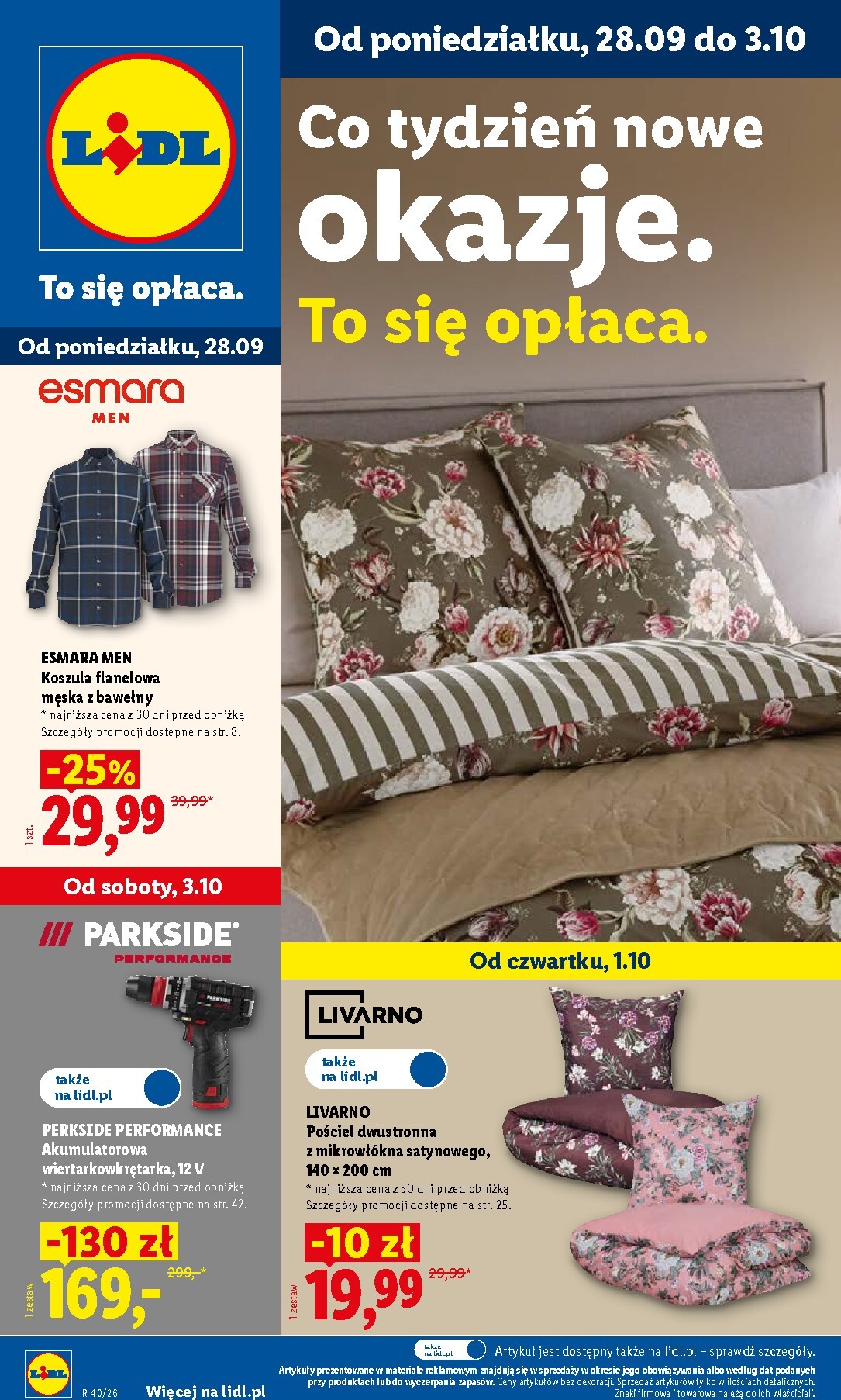 lidl - Aktualna gazetka Lidl - Okazje ważna od 28.09.2026 do 03.10.2026