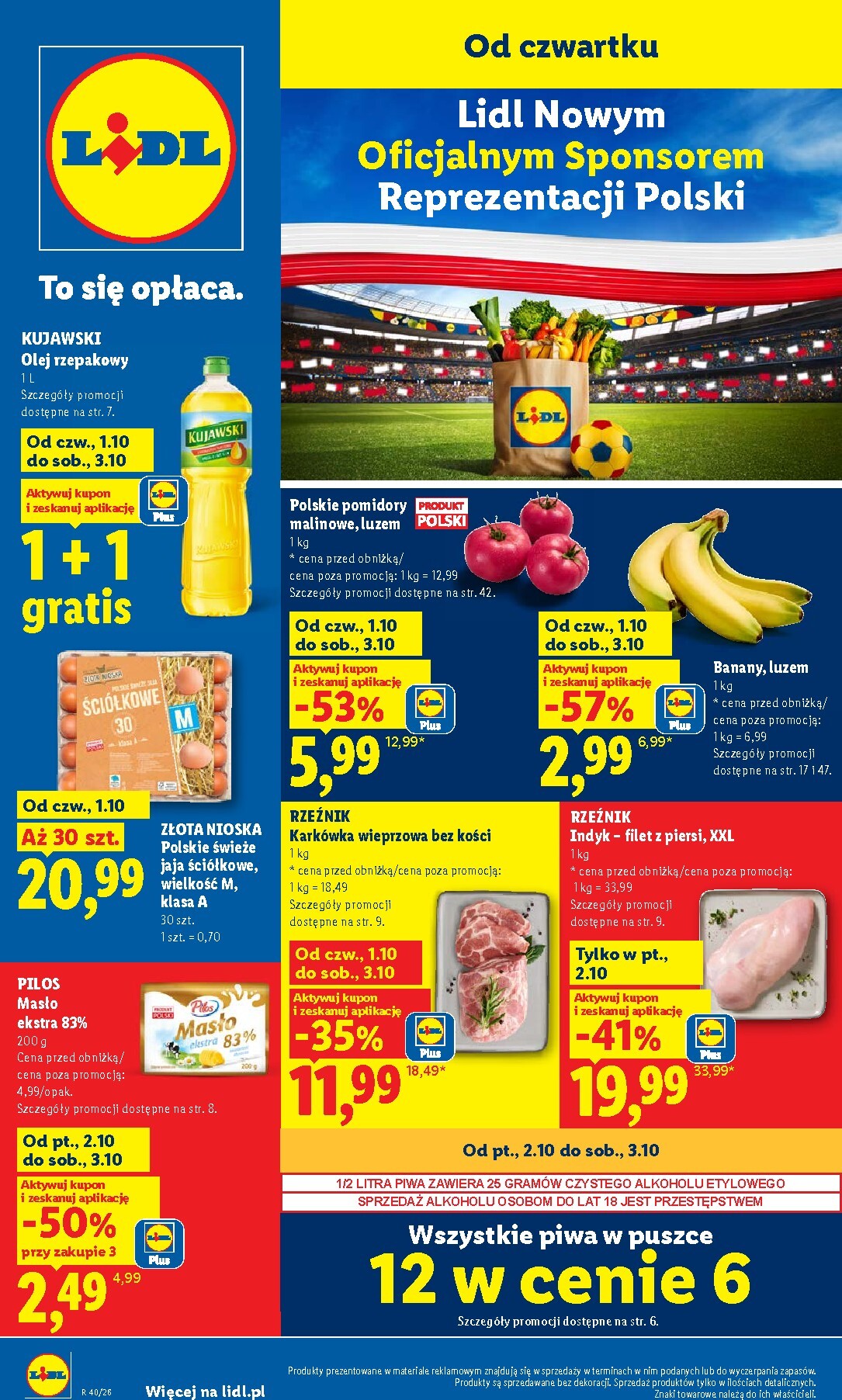 lidl - Aktualna gazetka Lidl ważna od 01.10.2026 do 03.10.2026 - page: 1