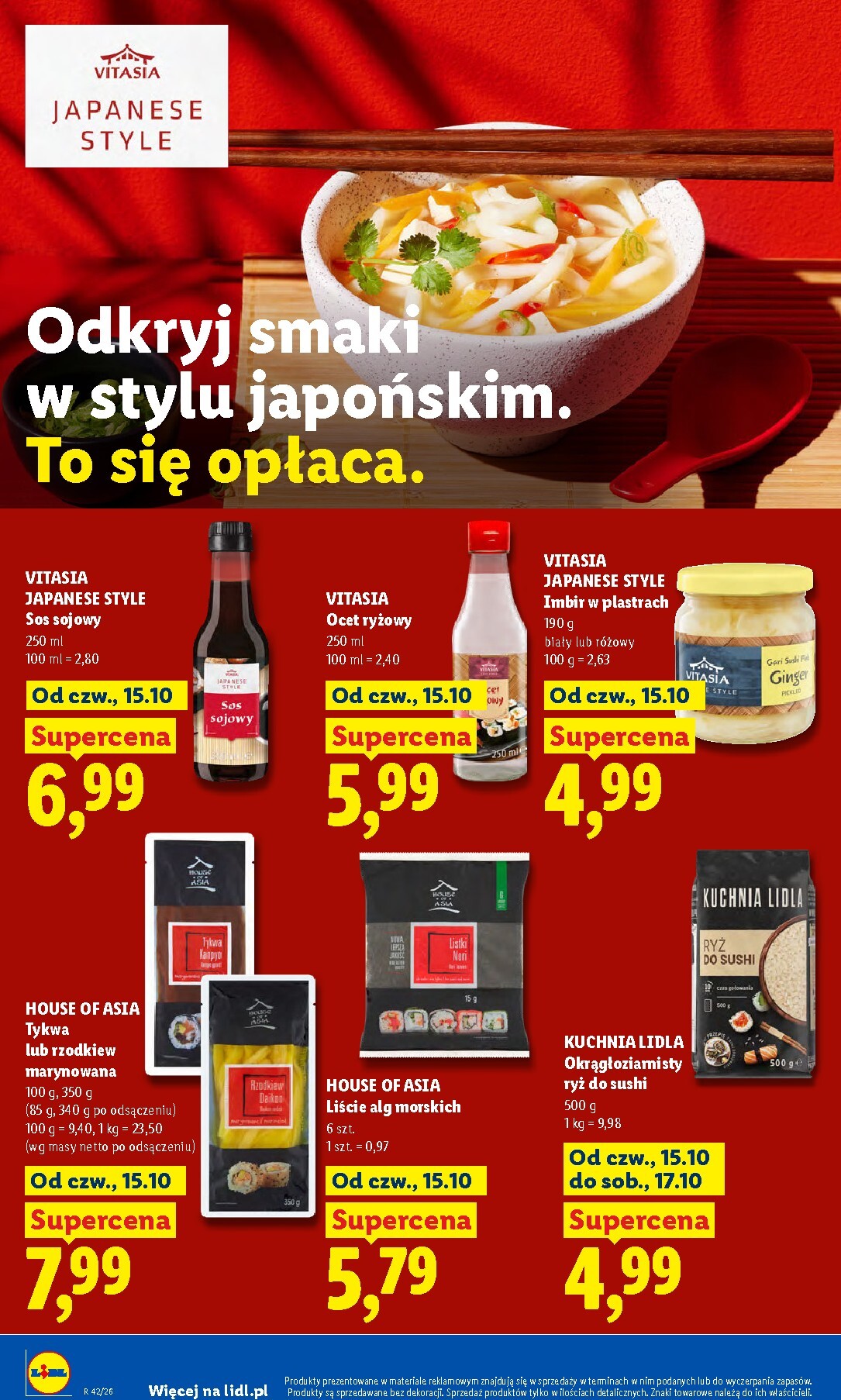 lidl - Nowa gazetka Lidl ważna od 15.10.2026 do 17.10.2026 - page: 52