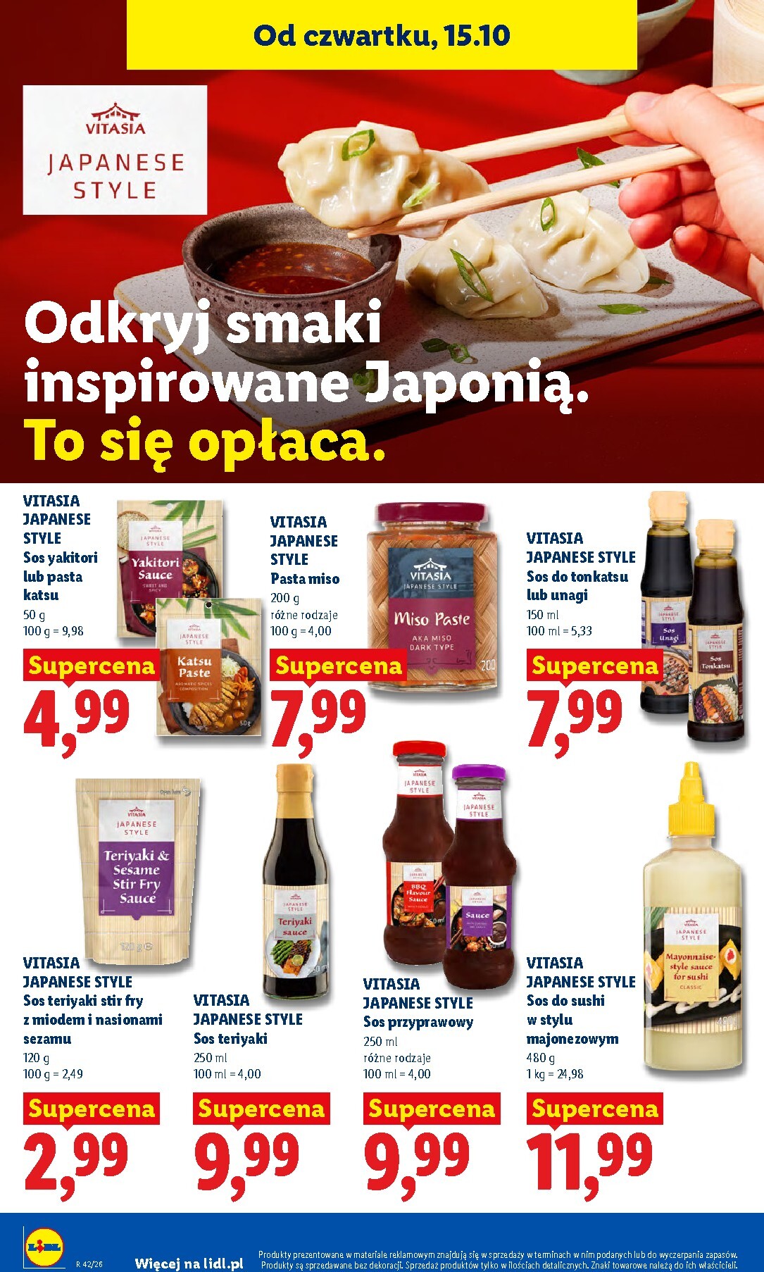 lidl - Nowa gazetka Lidl ważna od 15.10.2026 do 17.10.2026 - page: 58
