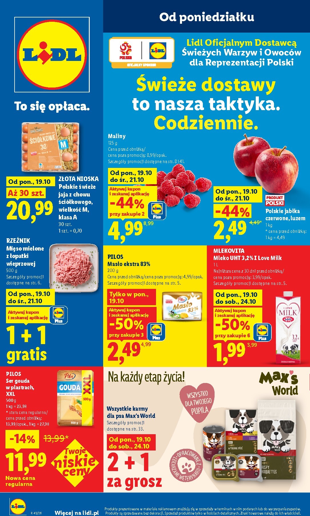 lidl - Nowa gazetka Lidl ważna od 19.10.2026 do 21.10.2026 - page: 1