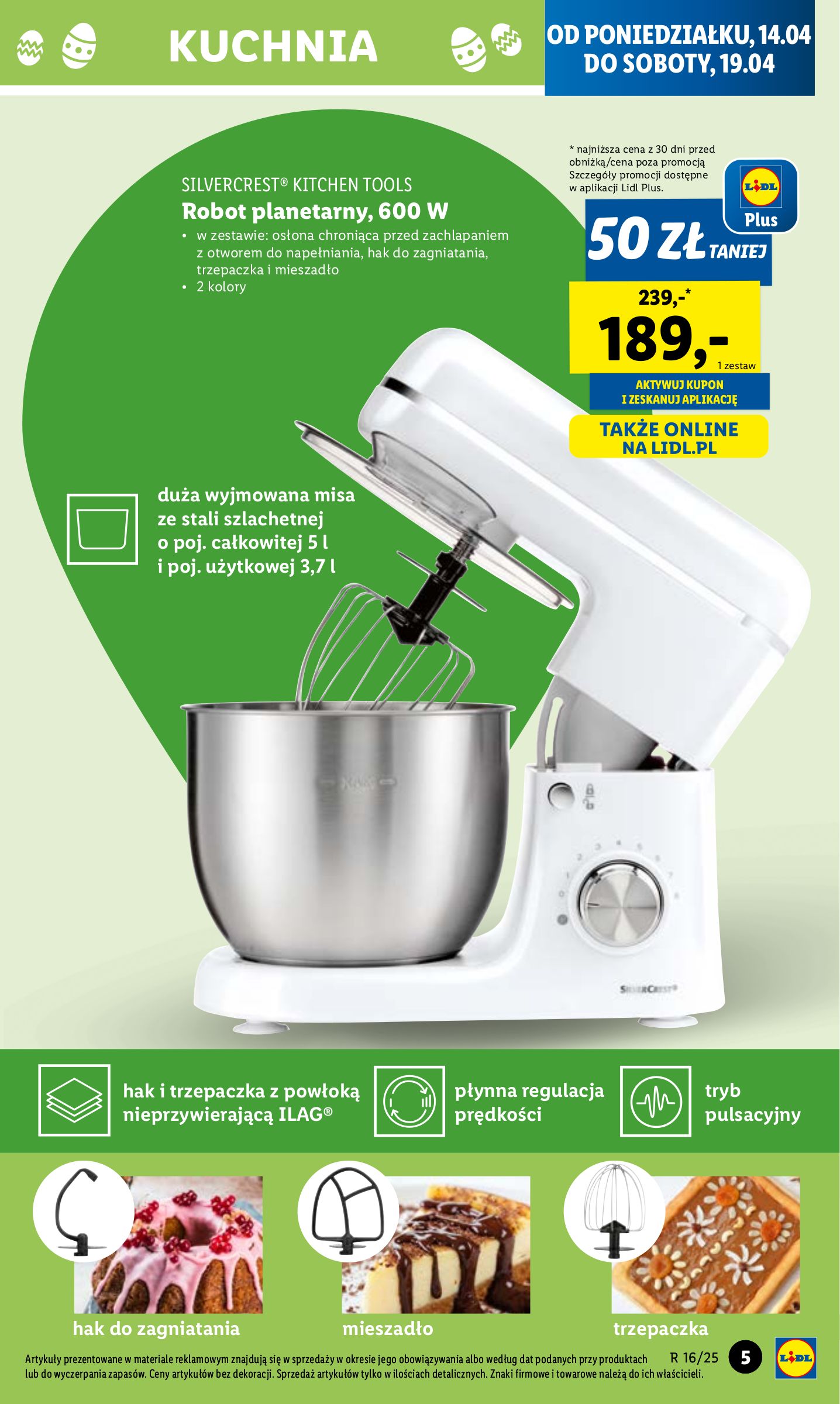 lidl - Lidl Polsko - Katalog okazji gazetka ważna od 14.04. - 19.04. - page: 5 lidl - Lidl Polsko - Katalog okazji gazetka ważna od 14.04. - 19.04. - page: 5