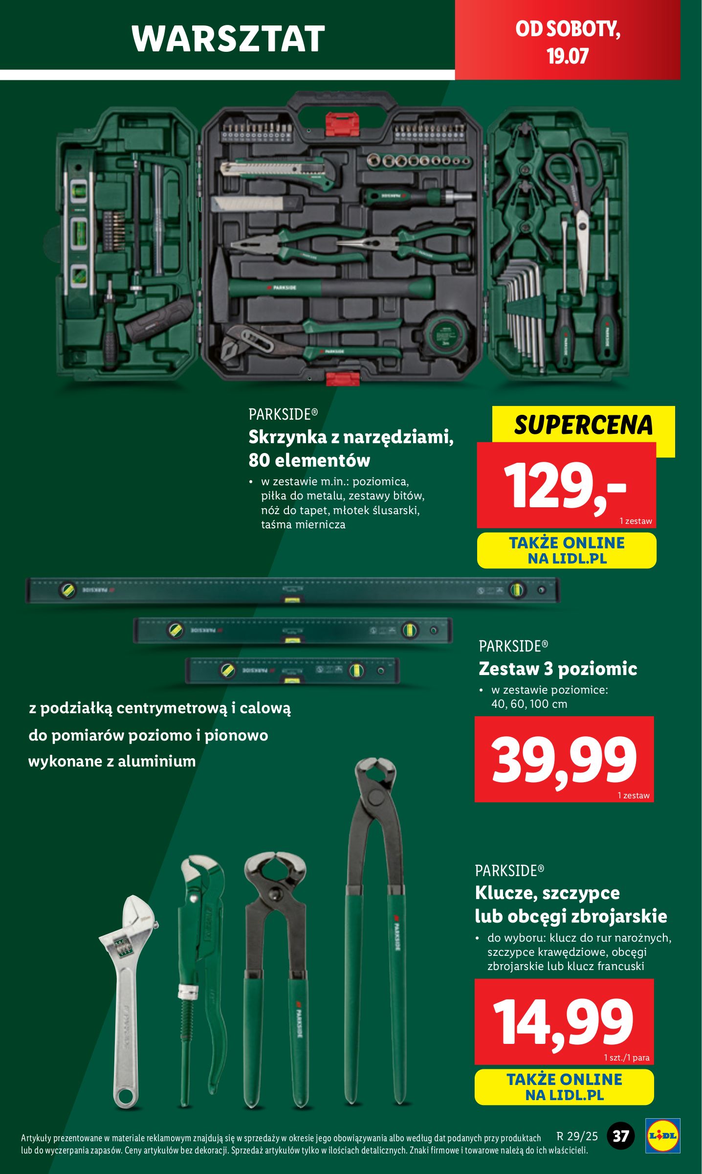 lidl - Gazetka Lidl - Katalog Okazji ważna od 14.07. - 19.07. - page: 47 lidl - Gazetka Lidl - Katalog Okazji ważna od 14.07. - 19.07. - page: 47