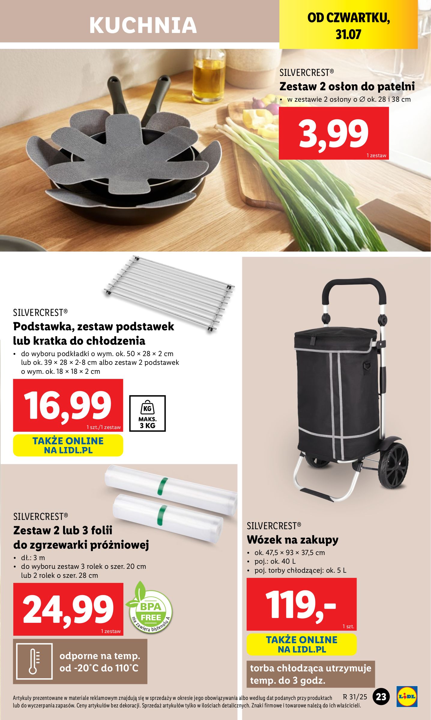lidl - Gazetka Lidl - Katalog Okazji ważna od 28.07. - 02.08. - page: 23 lidl - Gazetka Lidl - Katalog Okazji ważna od 28.07. - 02.08. - page: 23