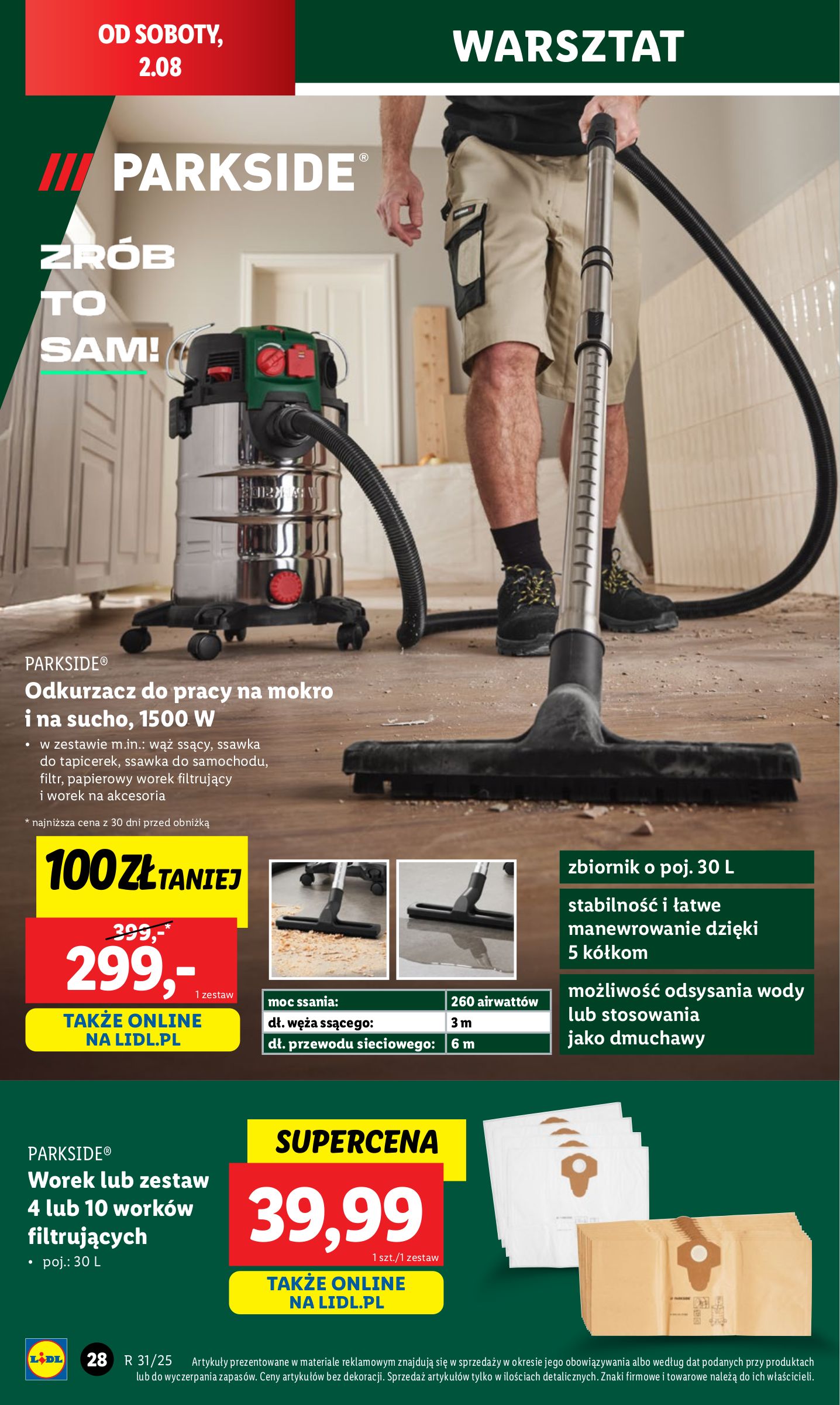 lidl - Gazetka Lidl - Katalog Okazji ważna od 28.07. - 02.08. - page: 32 lidl - Gazetka Lidl - Katalog Okazji ważna od 28.07. - 02.08. - page: 32