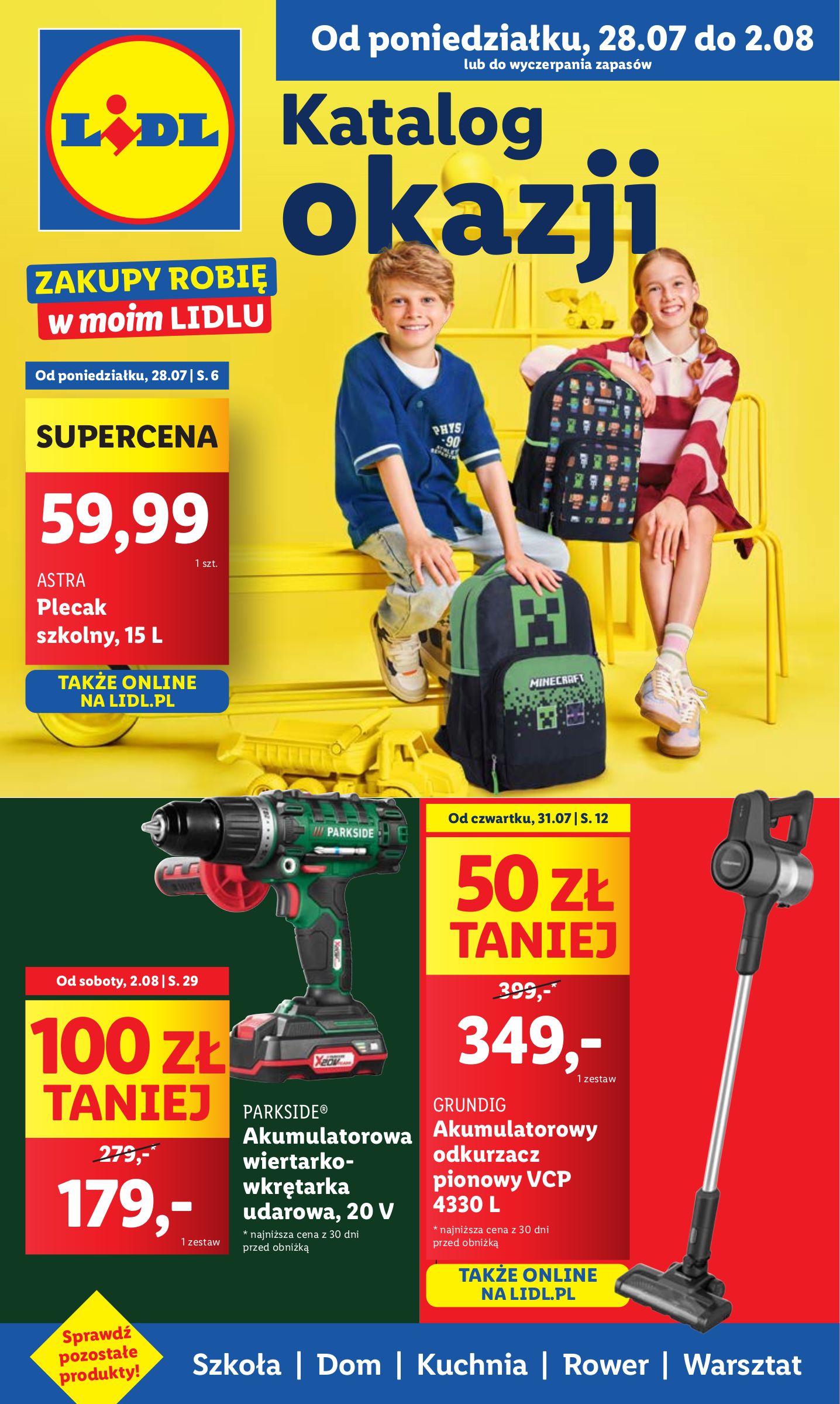 lidl - Gazetka Lidl - Katalog Okazji ważna od 28.07. - 02.08.