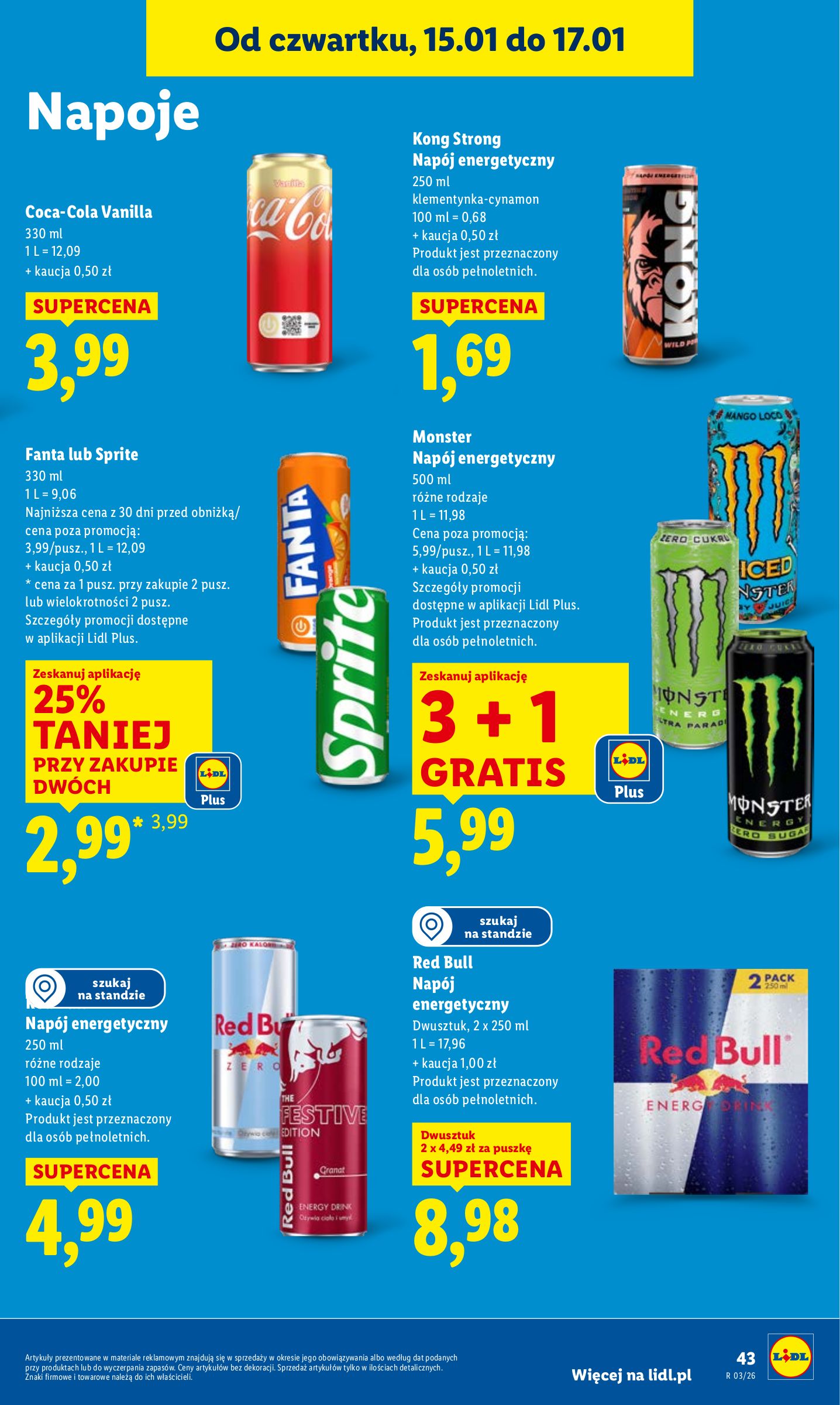 lidl - Gazetka Lidl - ważna od 15.01. do 17.01. - page: 43