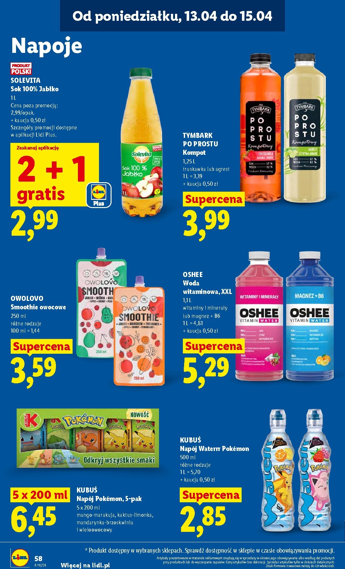 lidl - Nowa gazetka Lidl ważna od 13.04.2026 do 15.04.2026 - page: 64