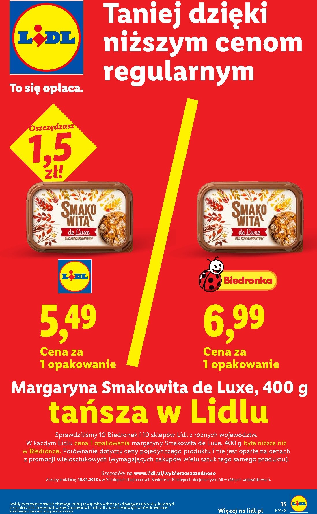 lidl - Nowa gazetka Lidl ważna od 16.04.2026 do 18.04.2026 - page: 15
