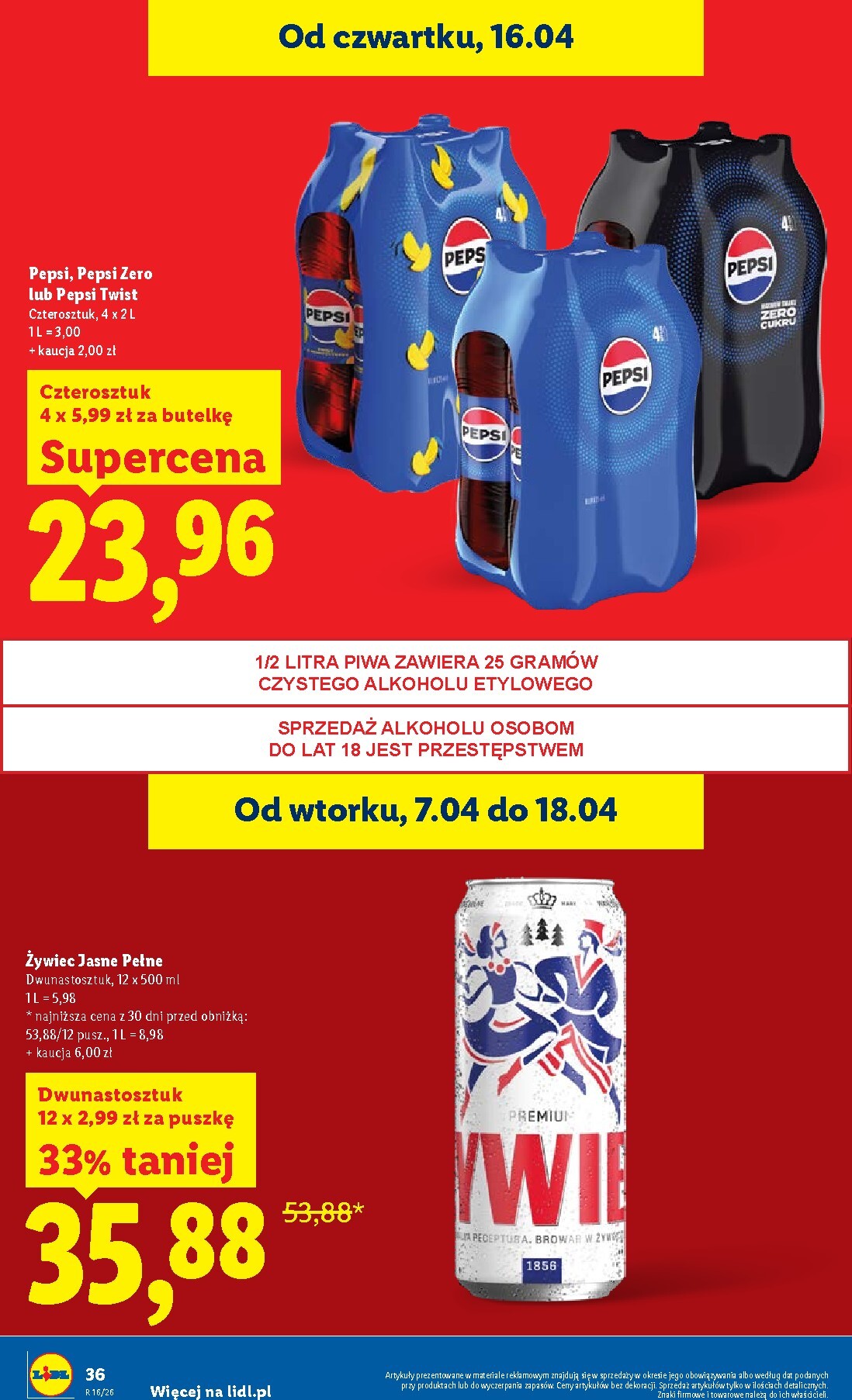 lidl - Aktualna gazetka Lidl ważna od 16.04.2026 do 18.04.2026 - page: 36