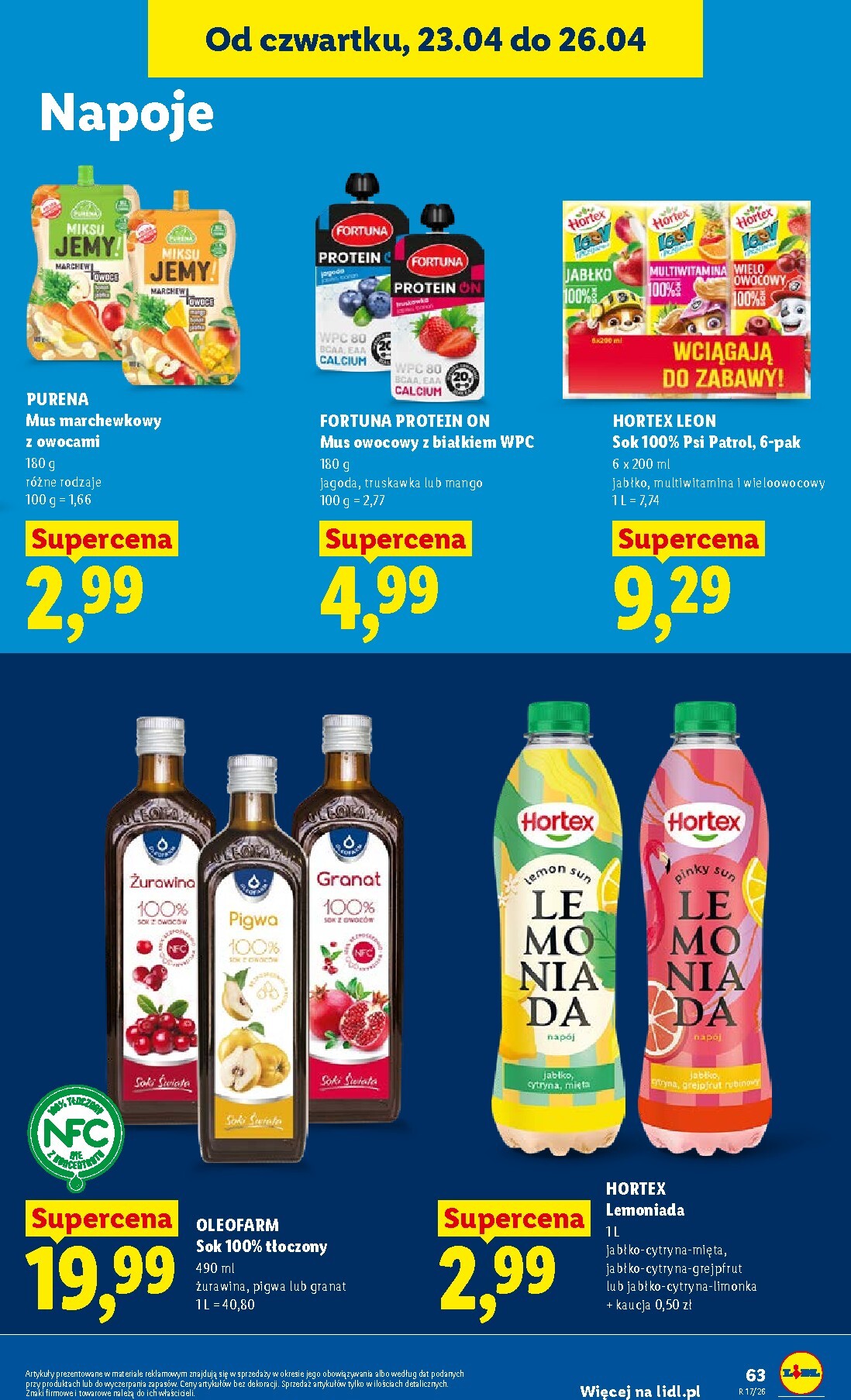 lidl - Nowa gazetka Lidl ważna od 23.04.2026 do 26.04.2026 - page: 63