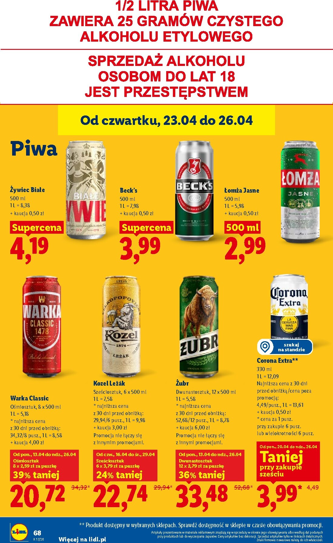 lidl - Nowa gazetka Lidl ważna od 23.04.2026 do 26.04.2026 - page: 68
