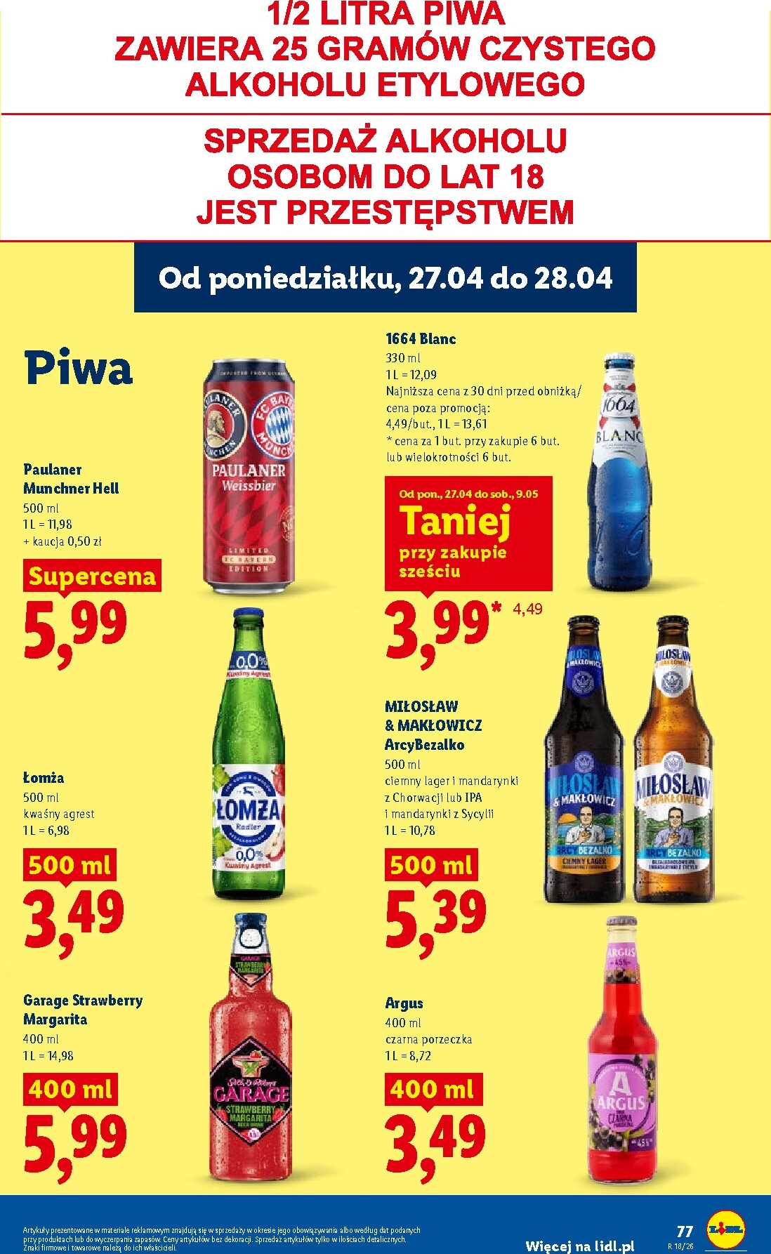 lidl - Nowa gazetka Lidl ważna od 27.04.2026 do 28.04.2026 - page: 77