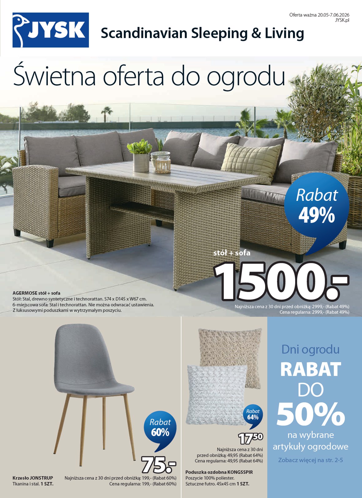 jysk - Aktualna gazetka JYSK ważna od 20.05.2026 do 07.06.2026