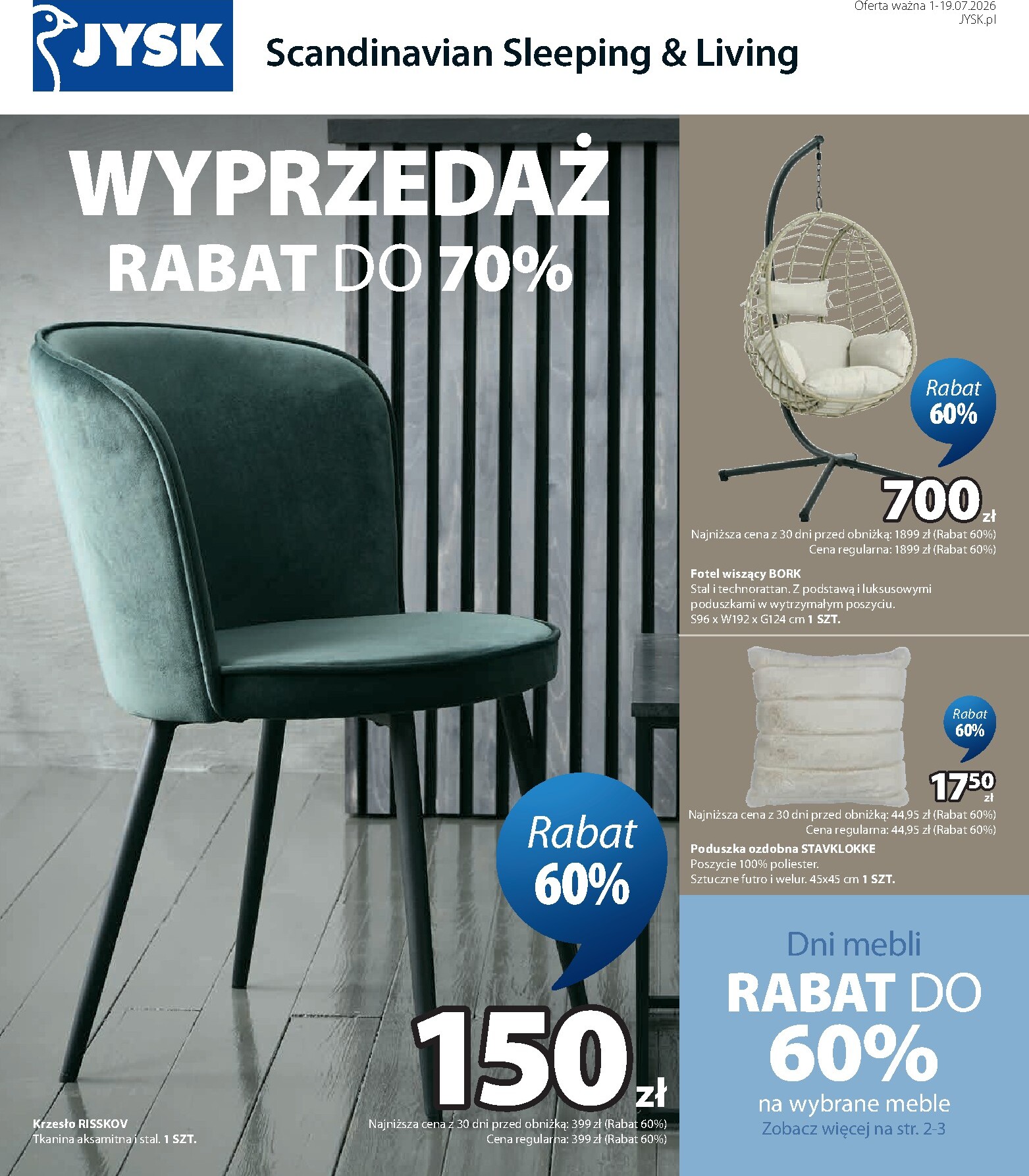 jysk - Aktualna gazetka JYSK ważna od 01.07.2026 do 19.07.2026
