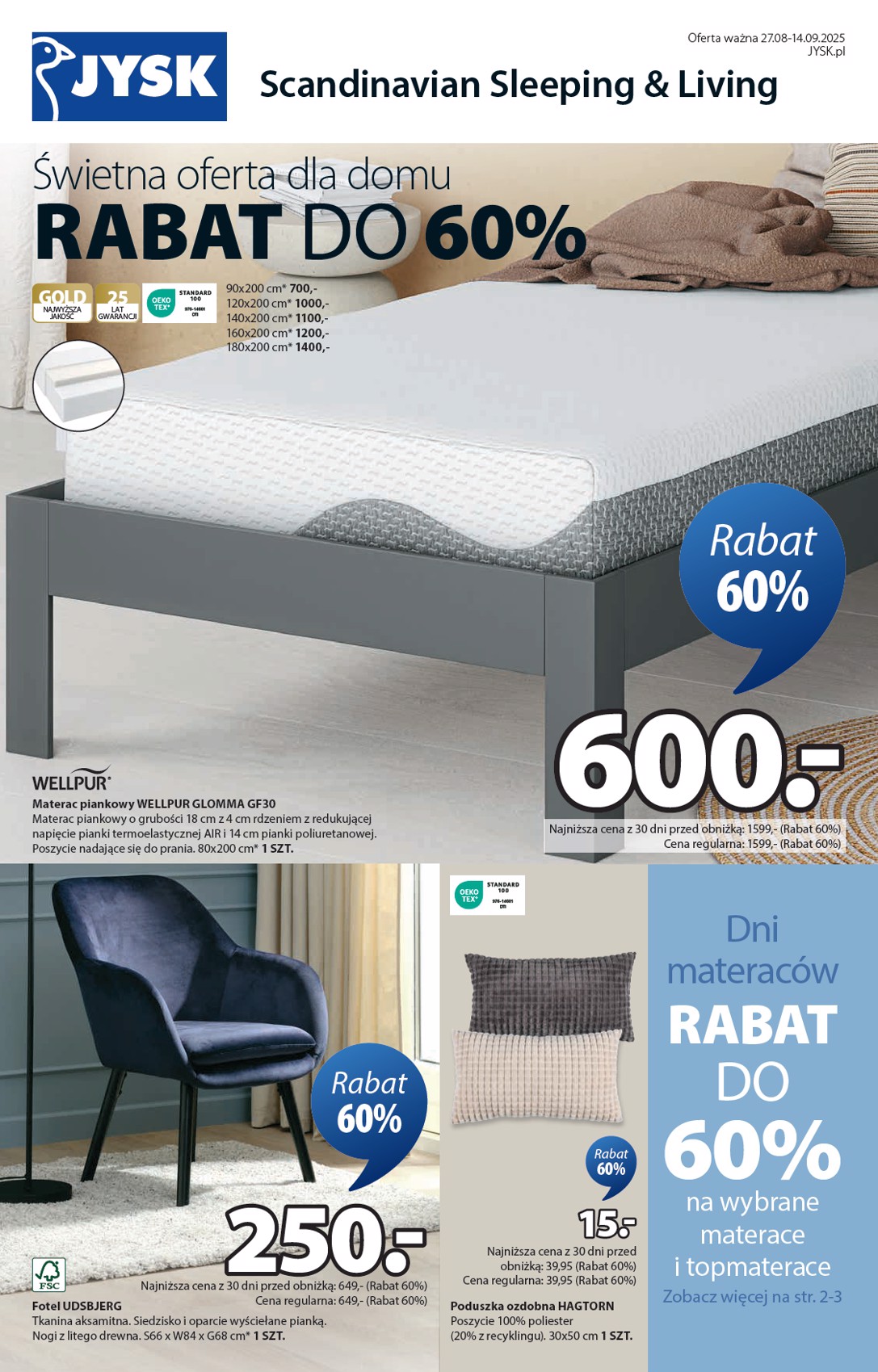 jysk - Gazetka JYSK - ważna od 27.08. do 14.09.
