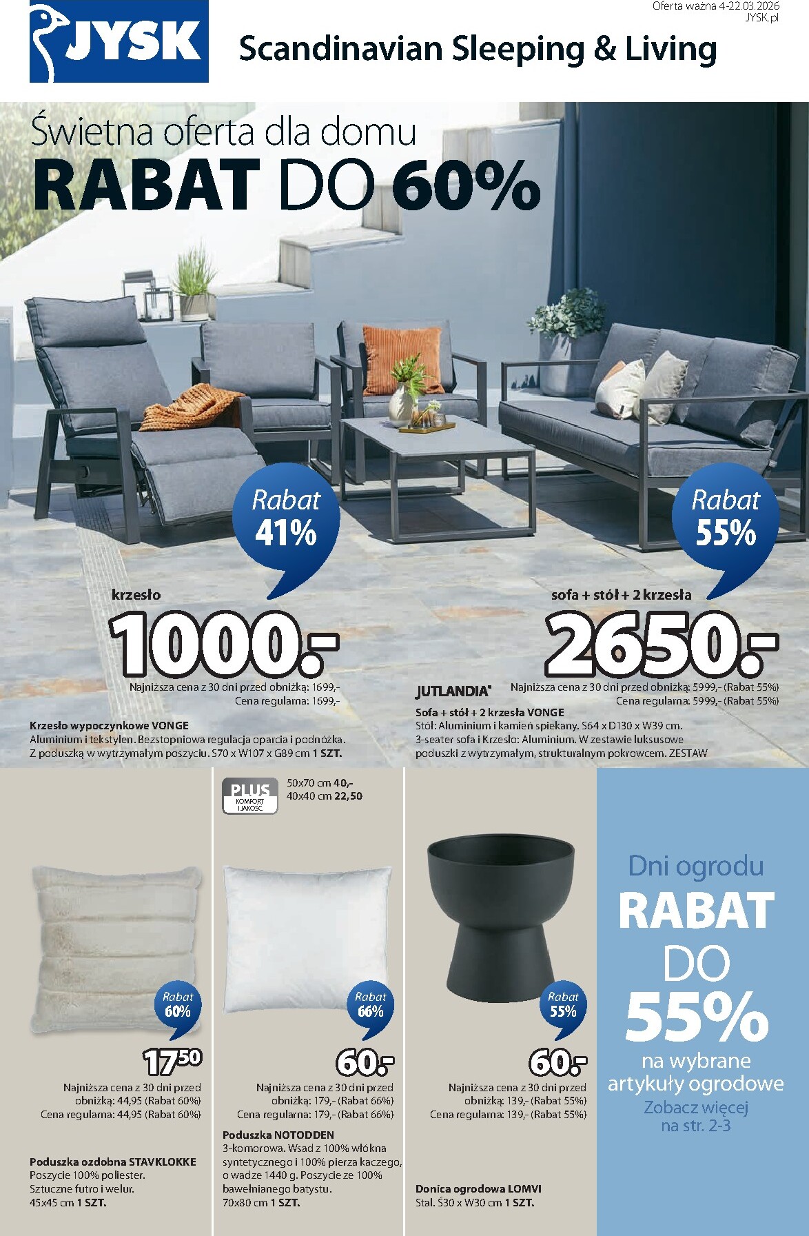 jysk - Gazetka JYSK - ważna od 04.03.2026 do 22.03.2026