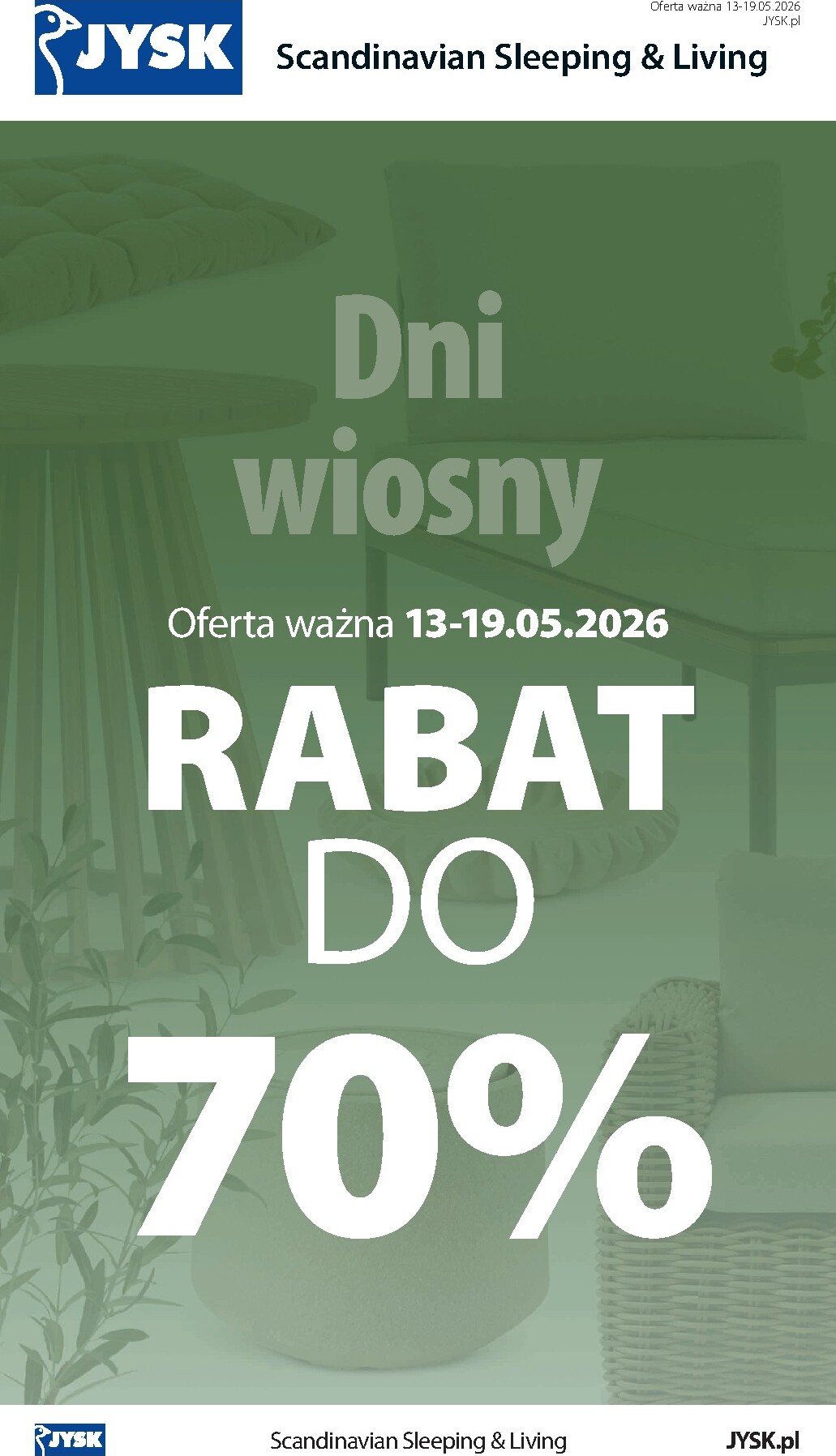 jysk - Aktualna gazetka JYSK ważna od 13.05.2026 do 19.05.2026