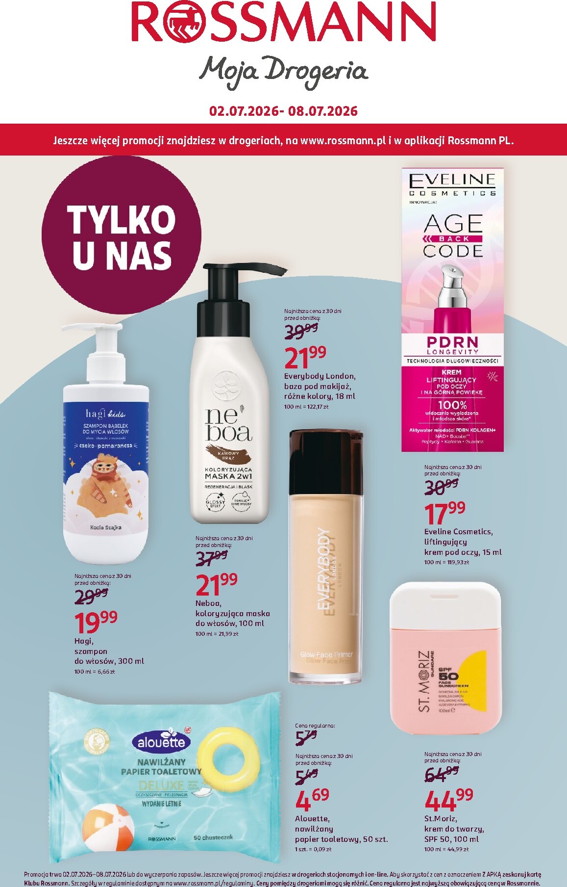 rossmann - Aktualna gazetka Rossmann ważna od 02.07.2026 do 08.07.2026
