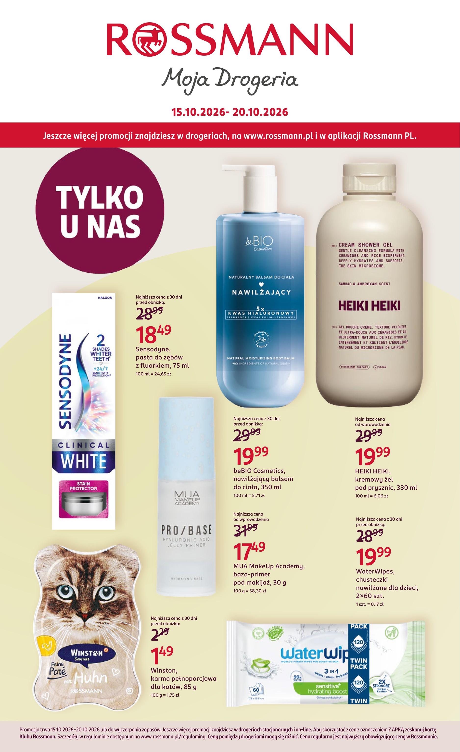 rossmann - Aktualna gazetka Rossmann ważna od 15.10.2026 do 20.10.2026