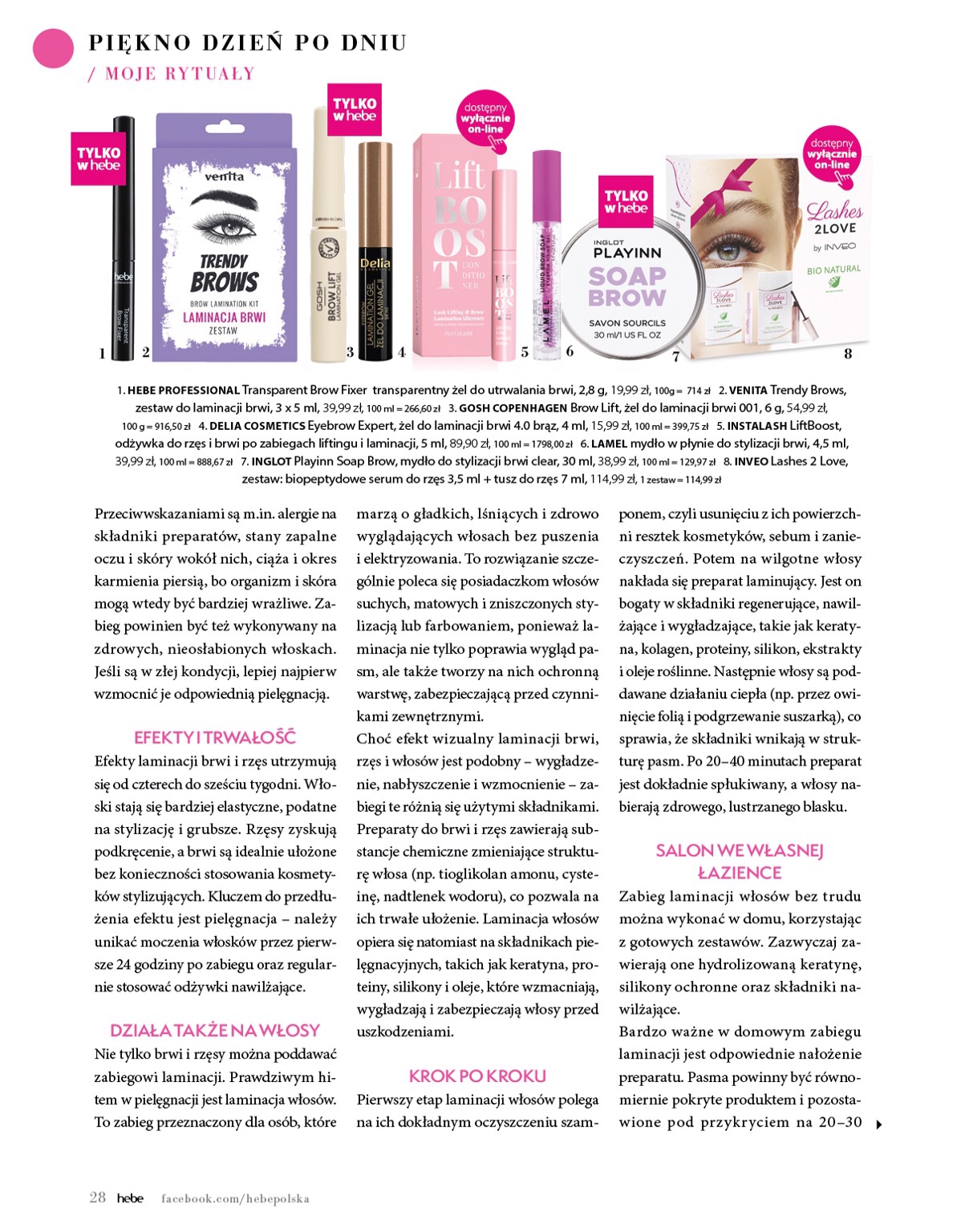 hebe - Hebe - Magazyn gazetka ważna od 01.05. - 30.06. - page: 28 hebe - Hebe - Magazyn gazetka ważna od 01.05. - 30.06. - page: 28