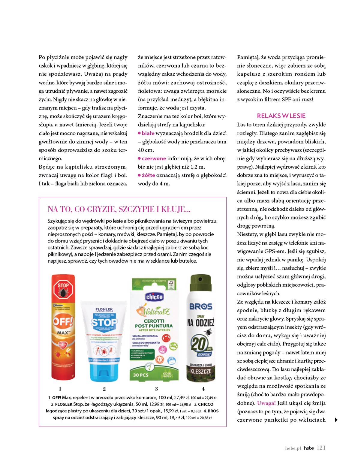 hebe - Gazetka Hebe - Magazyn ważna od 01.07. - 31.08. - page: 121 hebe - Gazetka Hebe - Magazyn ważna od 01.07. - 31.08. - page: 121