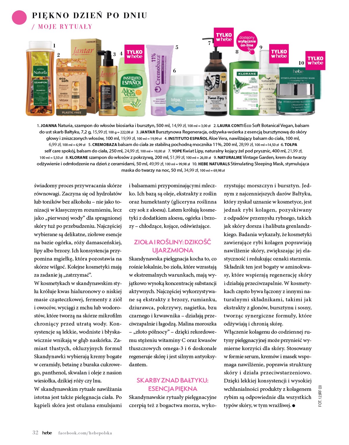 hebe - Gazetka Hebe - Magazyn ważna od 01.07. - 31.08. - page: 32 hebe - Gazetka Hebe - Magazyn ważna od 01.07. - 31.08. - page: 32