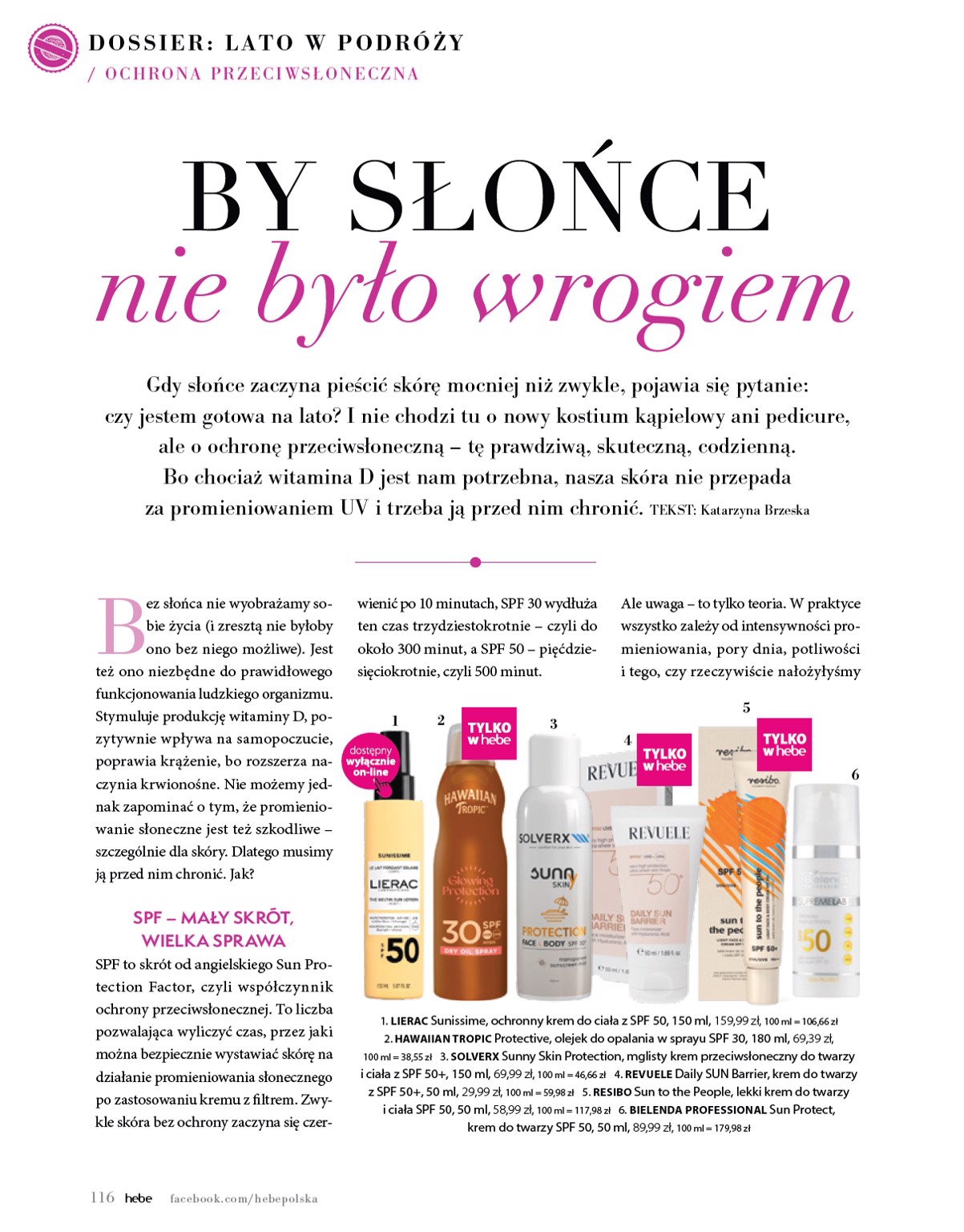 hebe - Gazetka Hebe - Magazyn ważna od 01.07. - 31.08. - page: 116 hebe - Gazetka Hebe - Magazyn ważna od 01.07. - 31.08. - page: 116