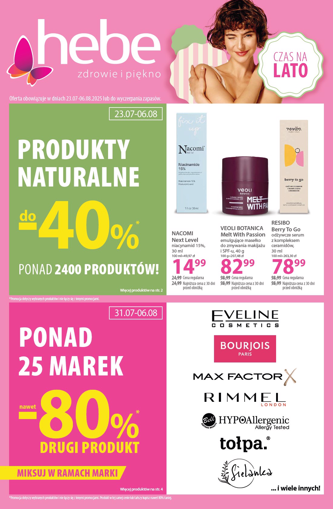 hebe - Gazetka Hebe ważna od 23.07. - 06.08.