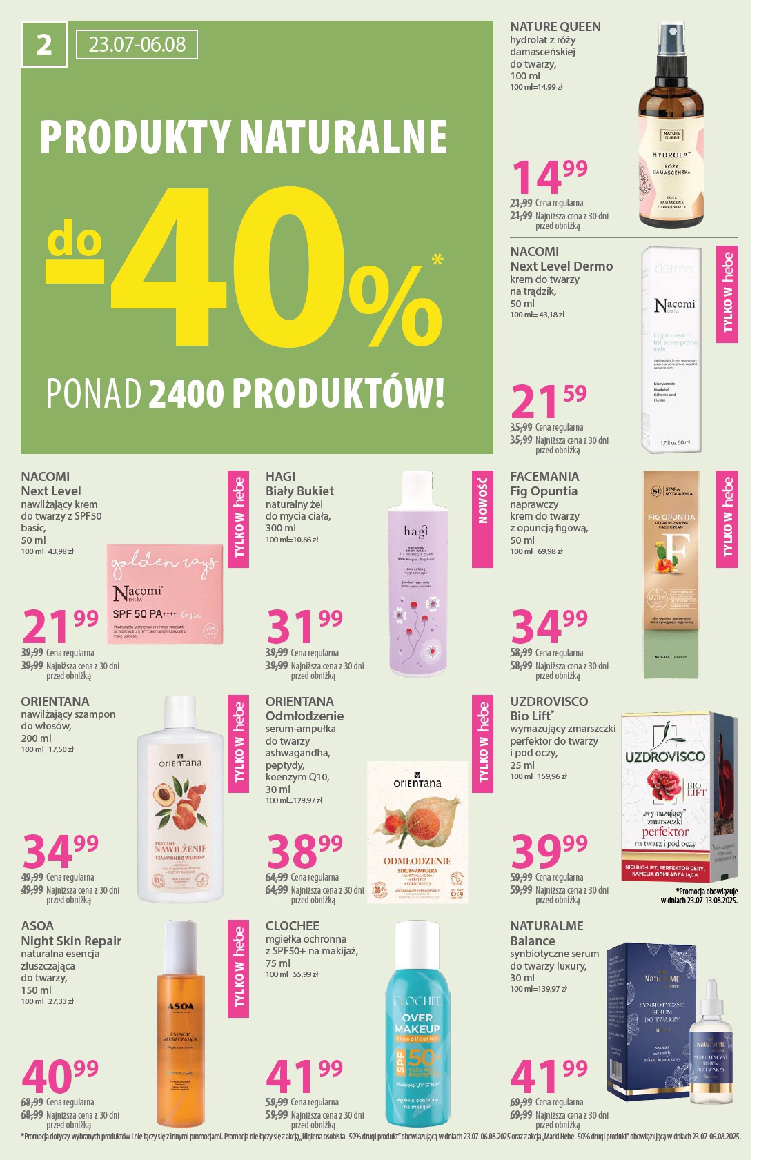 hebe - Gazetka Hebe ważna od 23.07. - 06.08. - page: 2