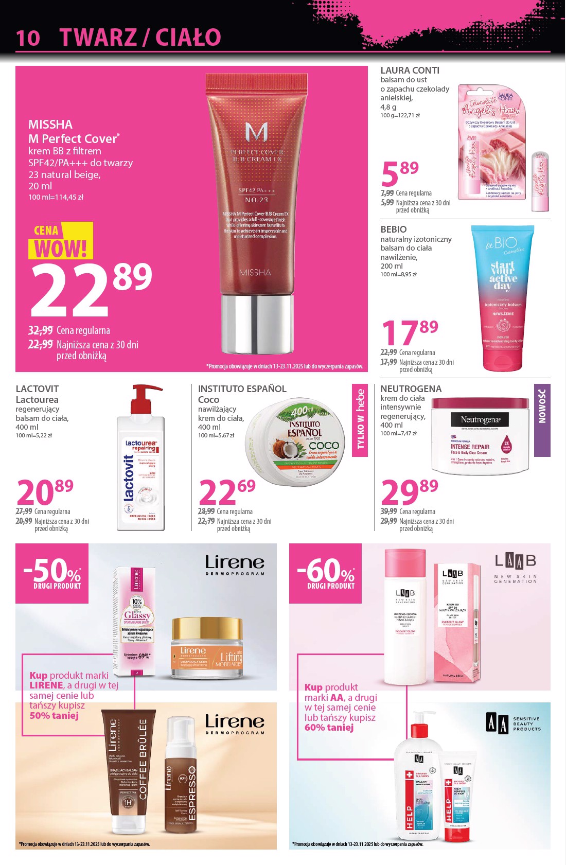 hebe - Gazetka Hebe - ważna od 07.11. do 23.11. - page: 10