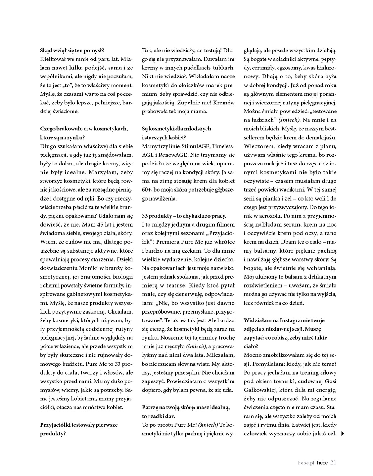 hebe - Gazetka Hebe - Magazyn - ważna od 01.11. do 31.12. - page: 21