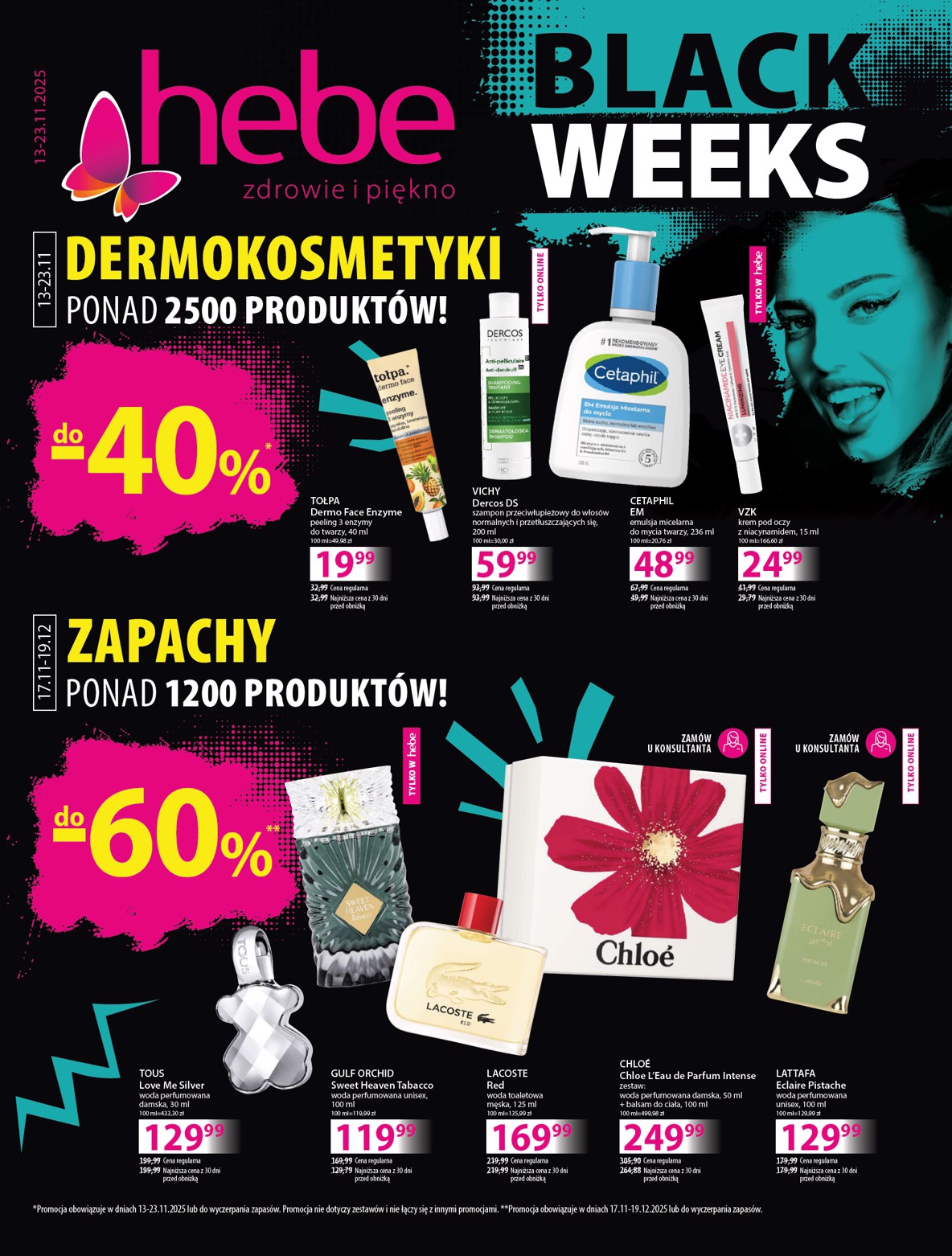hebe - Gazetka Hebe - Black Weeks - ważna od 13.11. do 23.11.