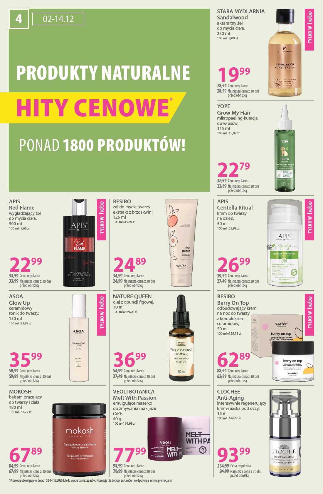 hebe - Gazetka Hebe - ważna od 02.12. do 14.12. - page: 4