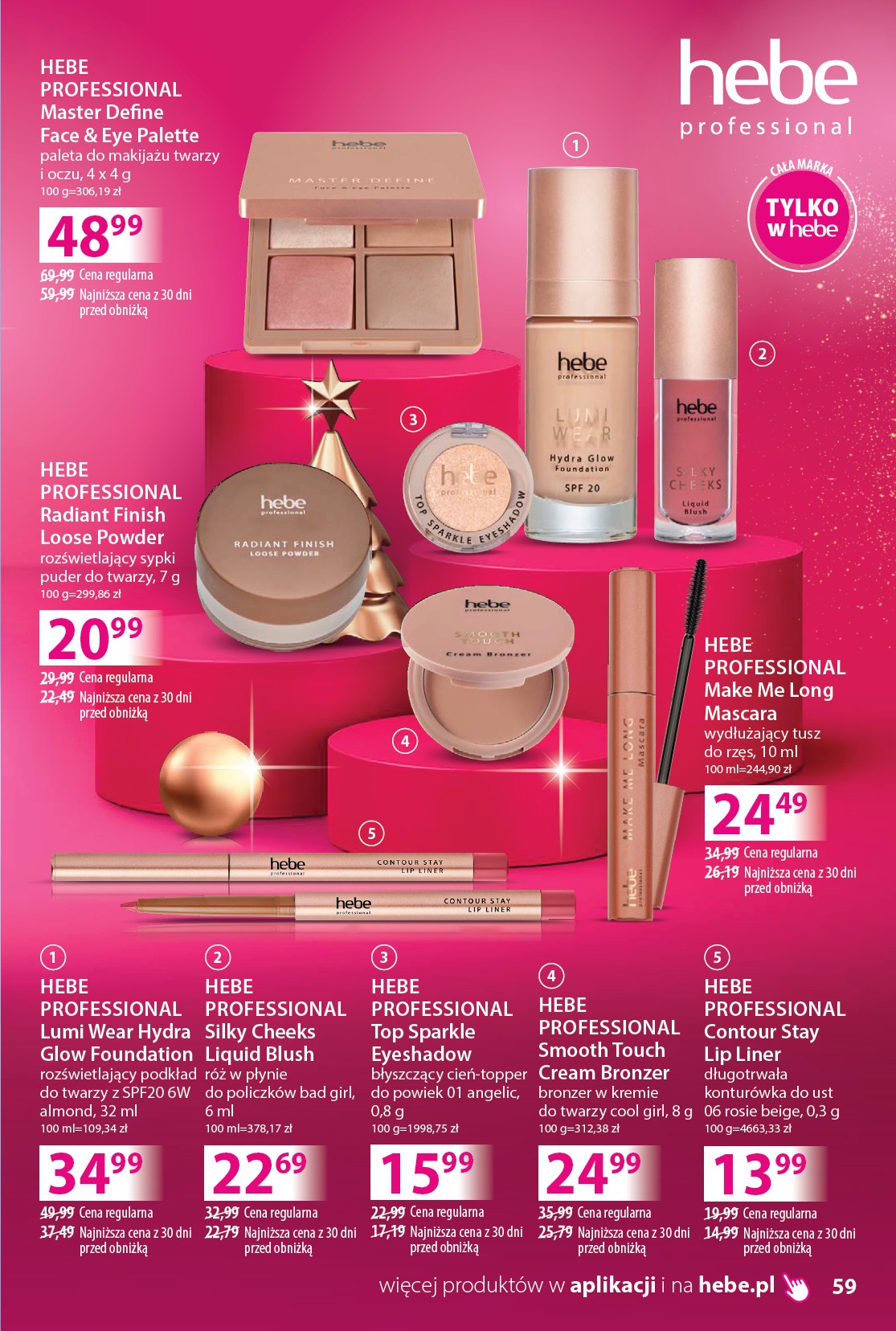 hebe - Gazetka Hebe - Katalog - ważna od 02.12. do 24.12. - page: 59