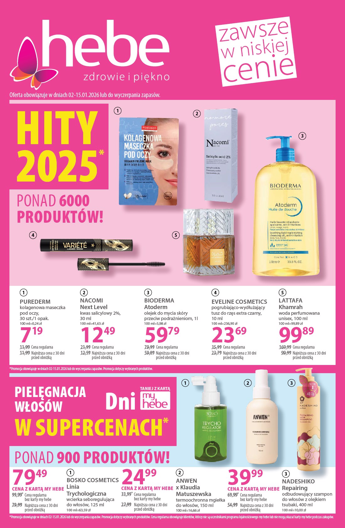 hebe - Gazetka Hebe - ważna od 02.01. do 15.01.