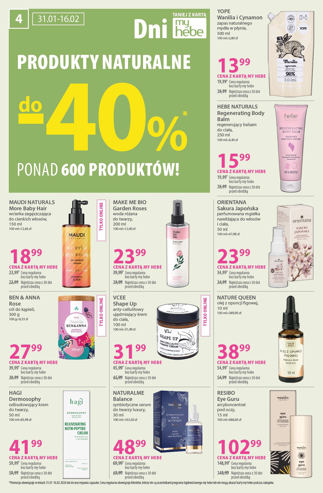 hebe - Gazetka Hebe - ważna od 31.01.2026 do 16.02.2026 - page: 4