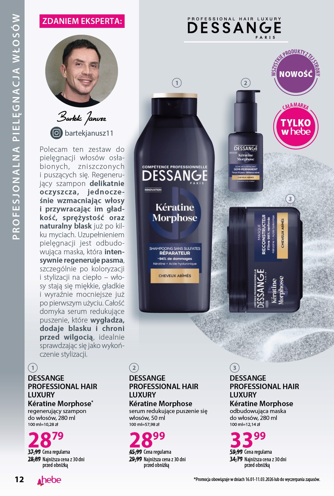 hebe - Gazetka Hebe - Piękne włosy - ważna od 31.01.2026 do 11.03.2026 - page: 12