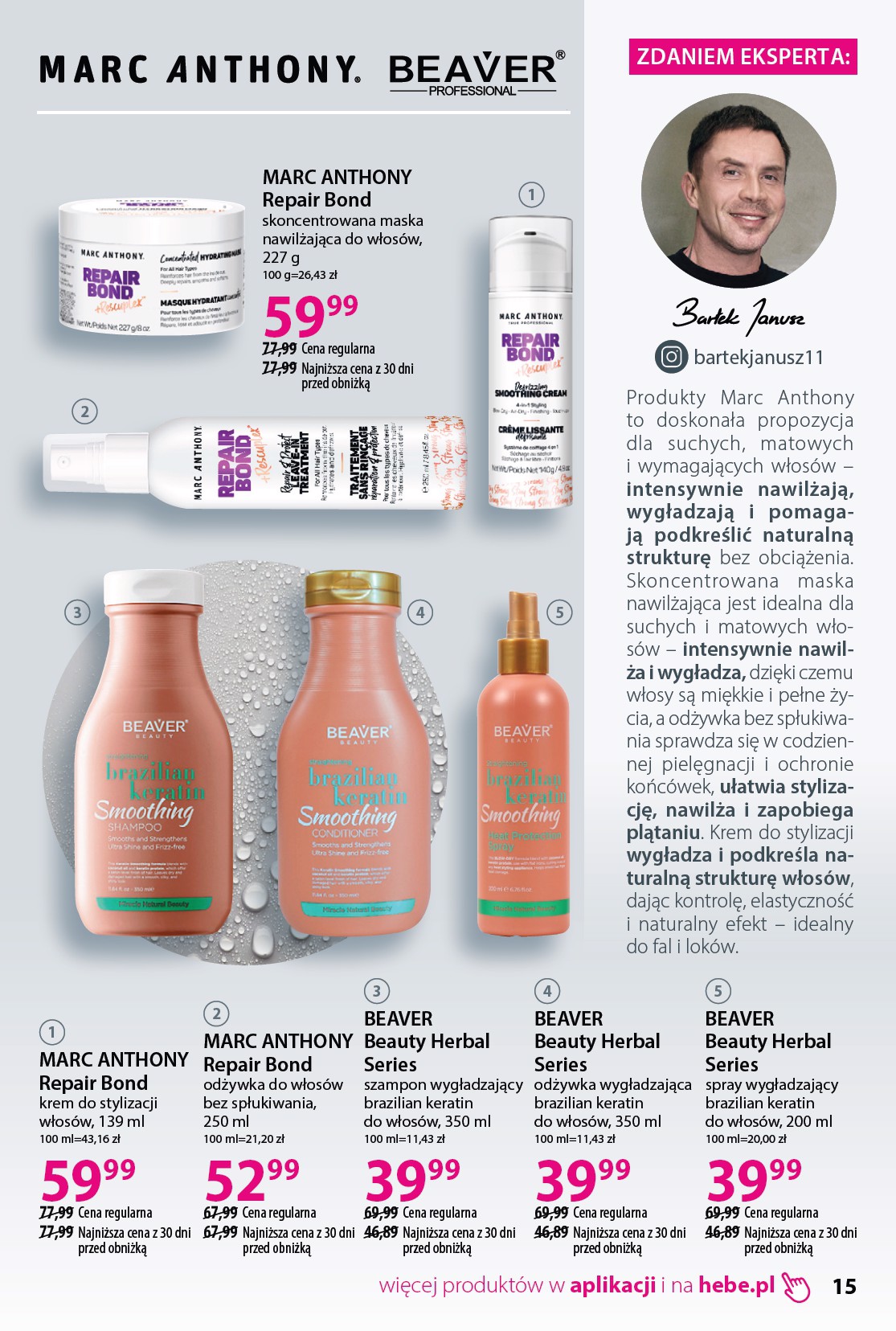 hebe - Gazetka Hebe - Piękne włosy - ważna od 31.01.2026 do 11.03.2026 - page: 15