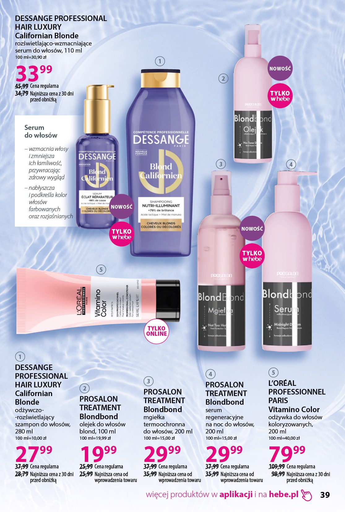hebe - Gazetka Hebe - Piękne włosy - ważna od 31.01.2026 do 11.03.2026 - page: 39