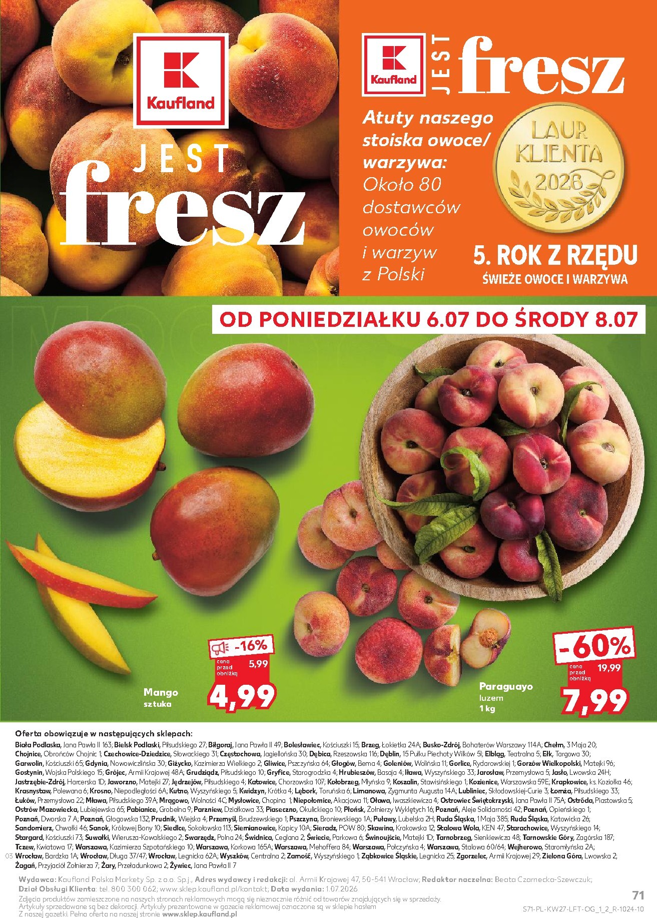 kaufland - Nowa gazetka Kaufland ważna od 02.07.2026 do 08.07.2026 - page: 71