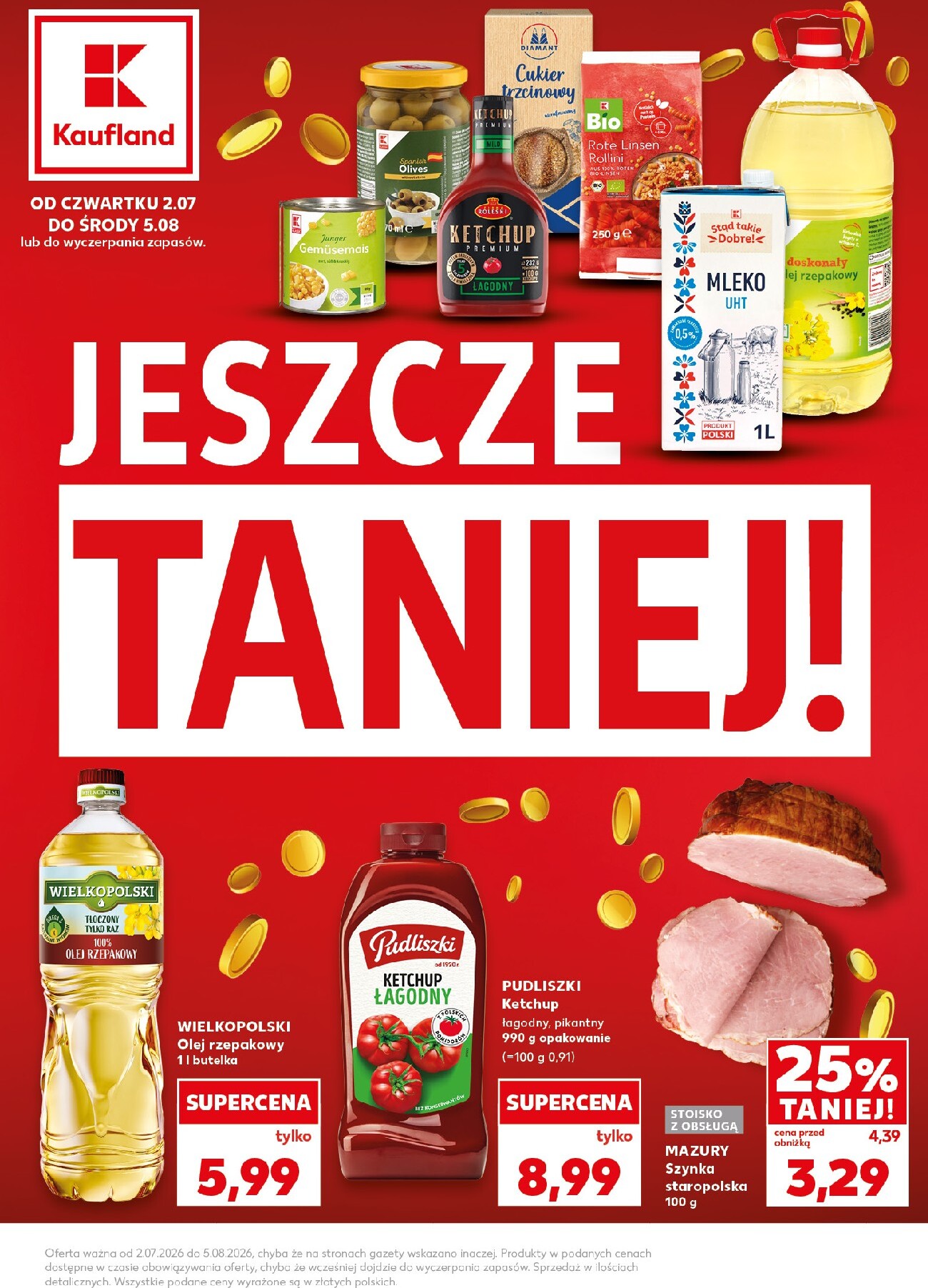 kaufland - Nowa gazetka Kaufland - Jeszcze Taniej ważna od 02.07.2026 do 05.08.2026