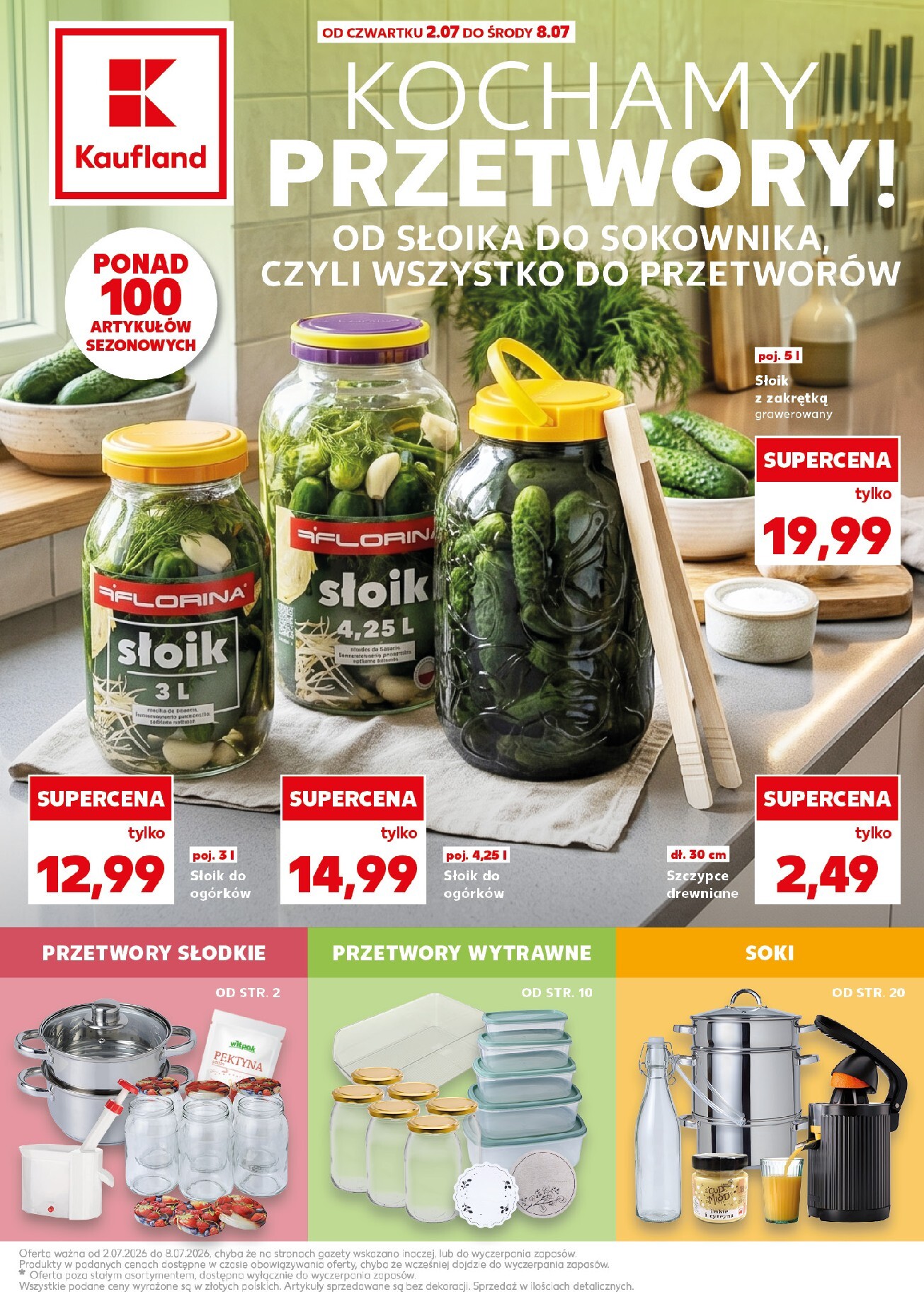 kaufland - Nowa gazetka Kaufland - Kochamy przetwory! ważna od 02.07.2026 do 08.07.2026 - page: 1