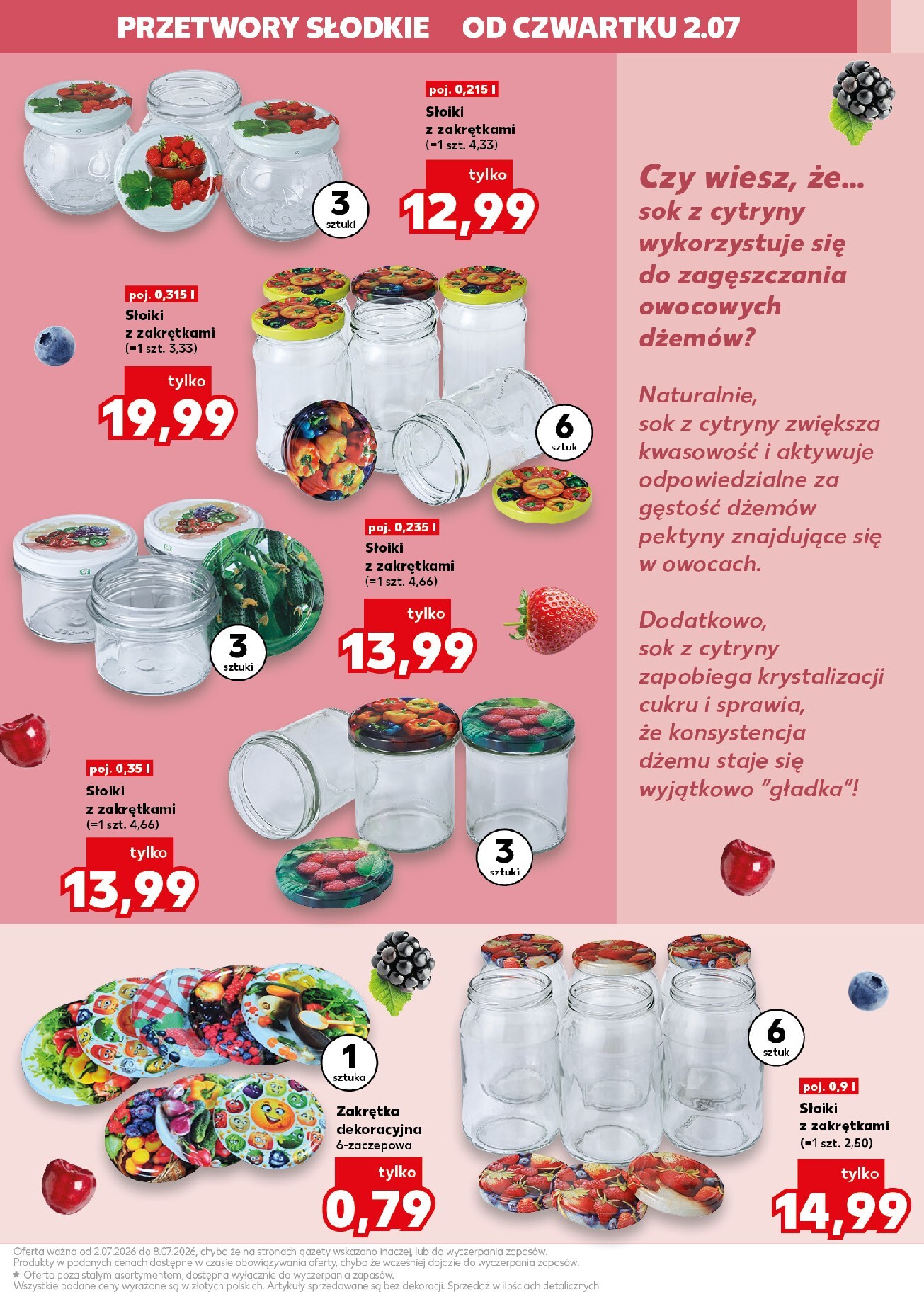 kaufland - Nowa gazetka Kaufland - Kochamy przetwory! ważna od 02.07.2026 do 08.07.2026 - page: 3