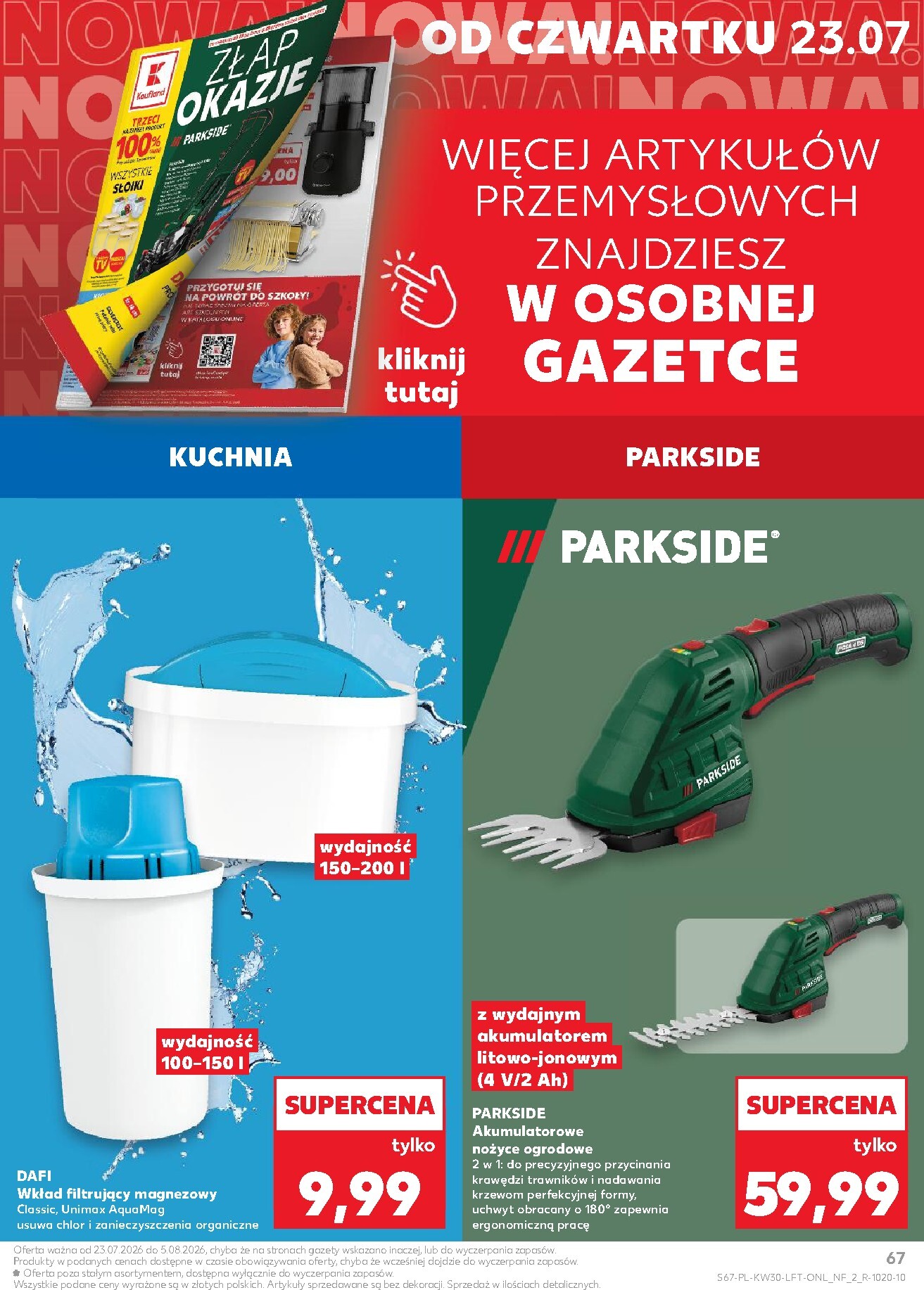 kaufland - Nowa gazetka Kaufland ważna od 23.07.2026 do 29.07.2026 - page: 67