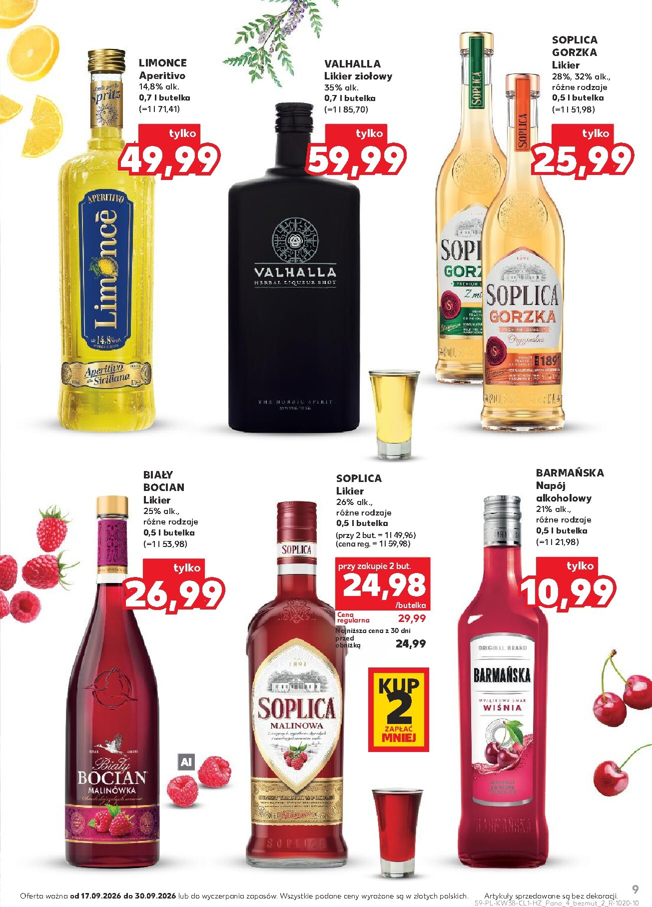 kaufland - Nowa gazetka Kaufland - Barek ważna od 17.09.2026 do 30.09.2026 - page: 9
