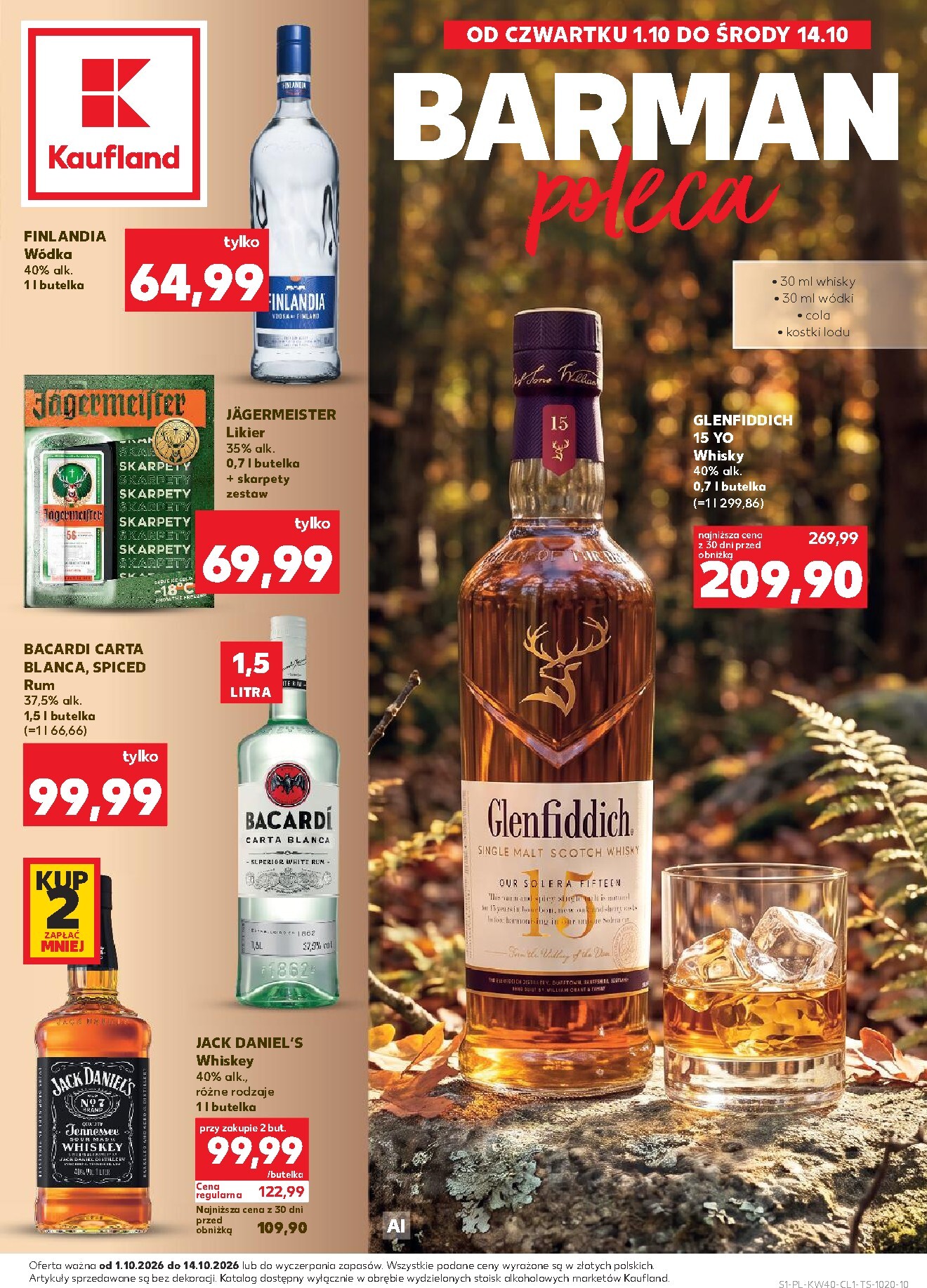 kaufland - Nowa gazetka Kaufland - Barek ważna od 01.10.2026 do 14.10.2026