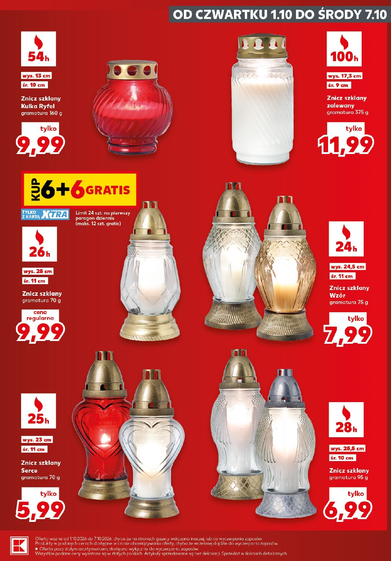 kaufland - Nowa gazetka Kaufland - Katalog Znicze ważna od 01.10.2026 do 07.10.2026 - page: 3