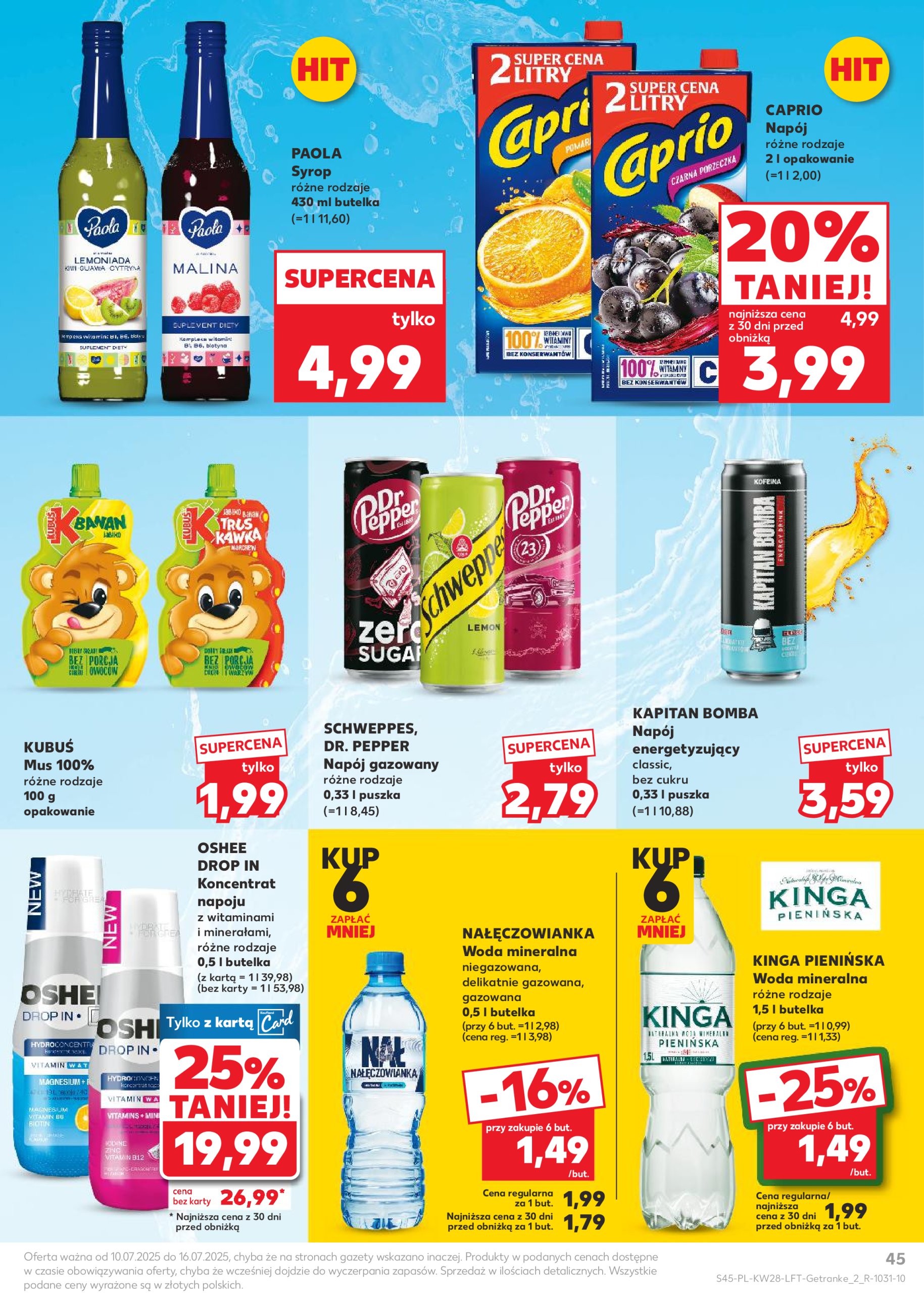kaufland - Gazetka Kaufland ważna od 10.07. - 16.07. - page: 45 kaufland - Gazetka Kaufland ważna od 10.07. - 16.07. - page: 45