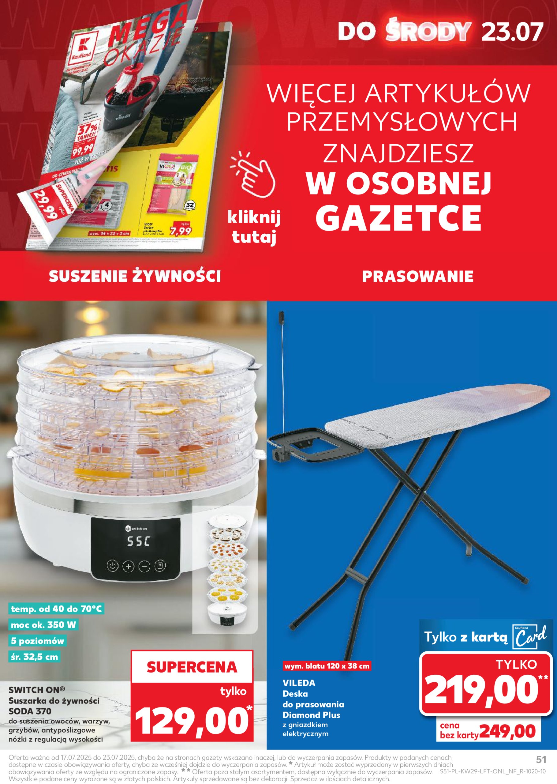 kaufland - Gazetka Kaufland ważna od 17.07. - 23.07. - page: 51 kaufland - Gazetka Kaufland ważna od 17.07. - 23.07. - page: 51